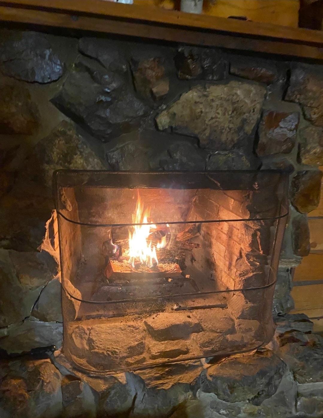 The best part was the fireplace 