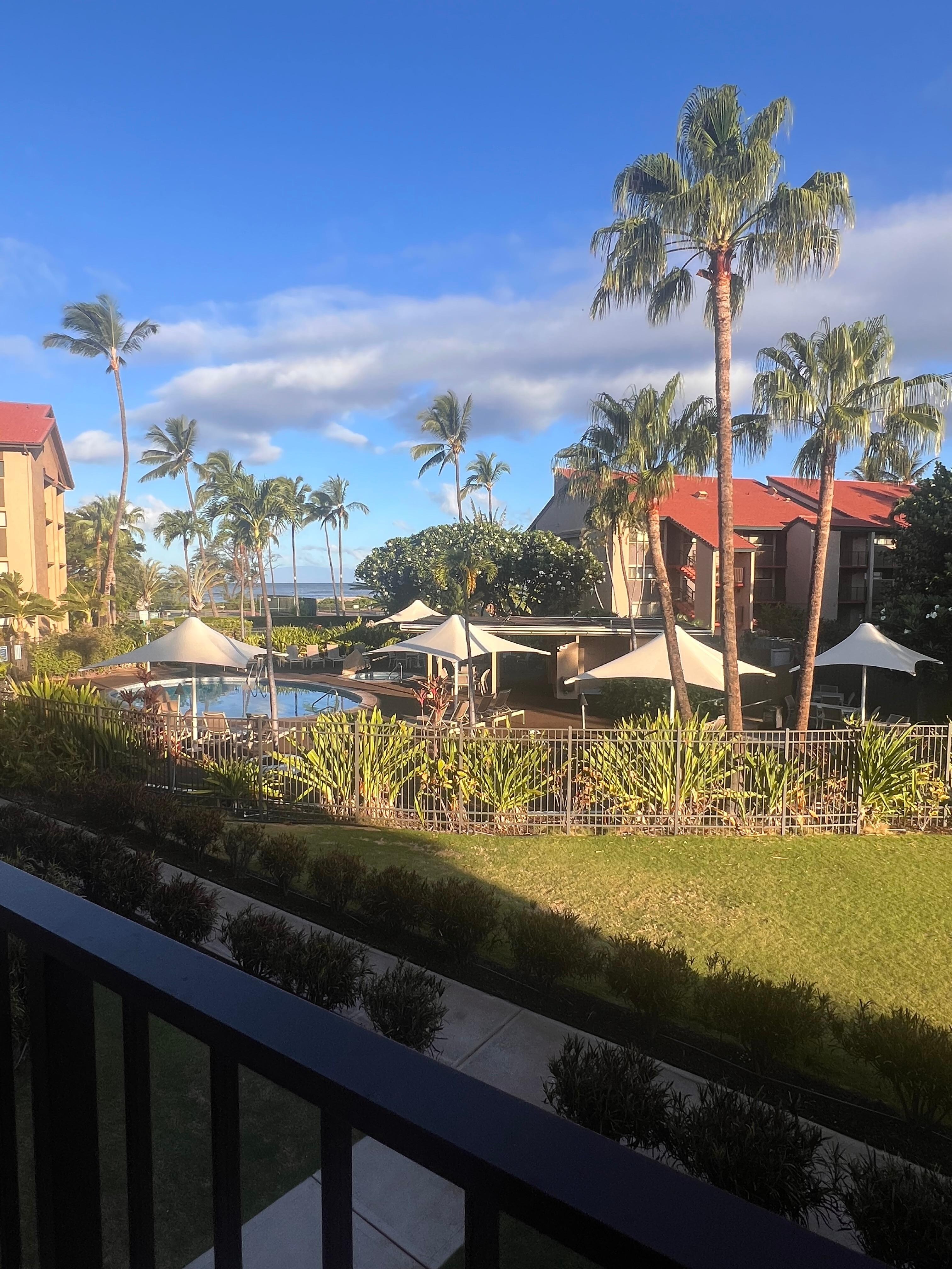 Our view from our Lanai 🌺