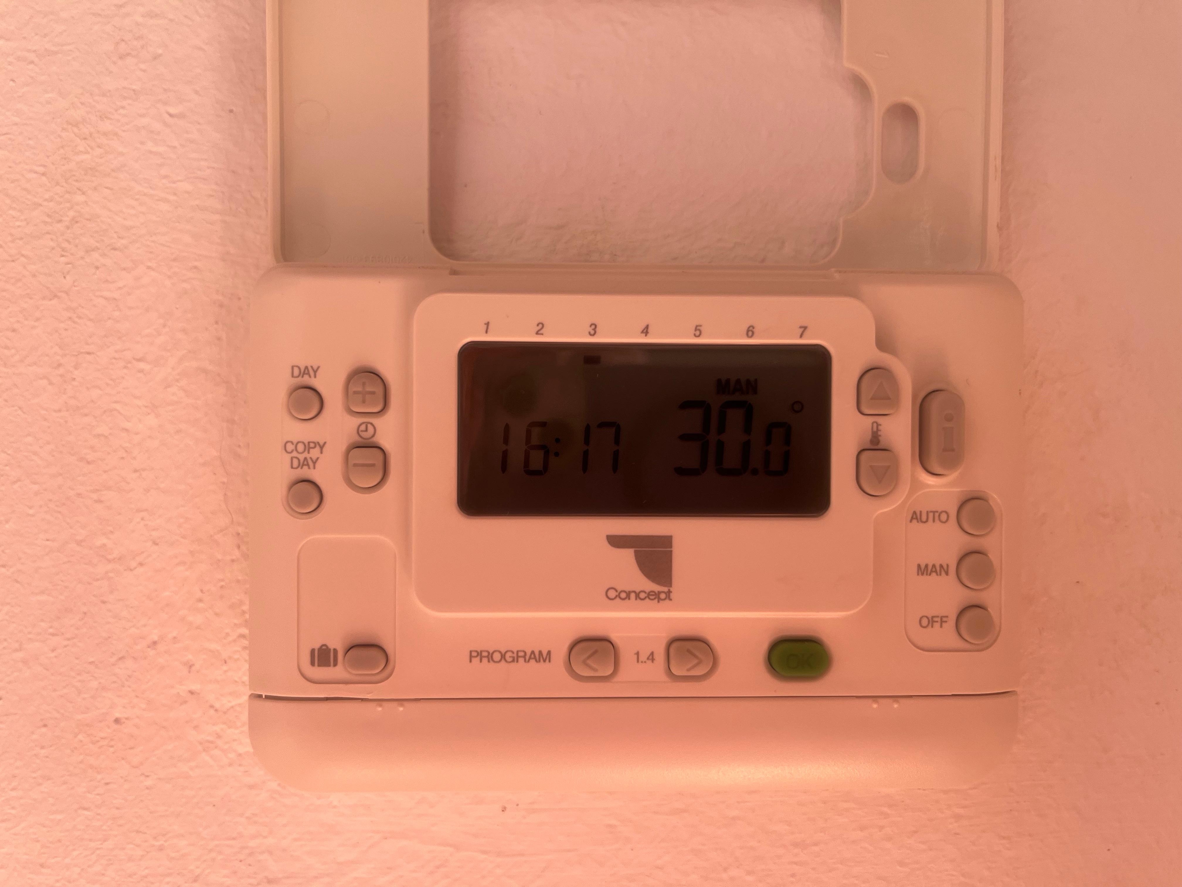 Temperature in the house at 11 pm!