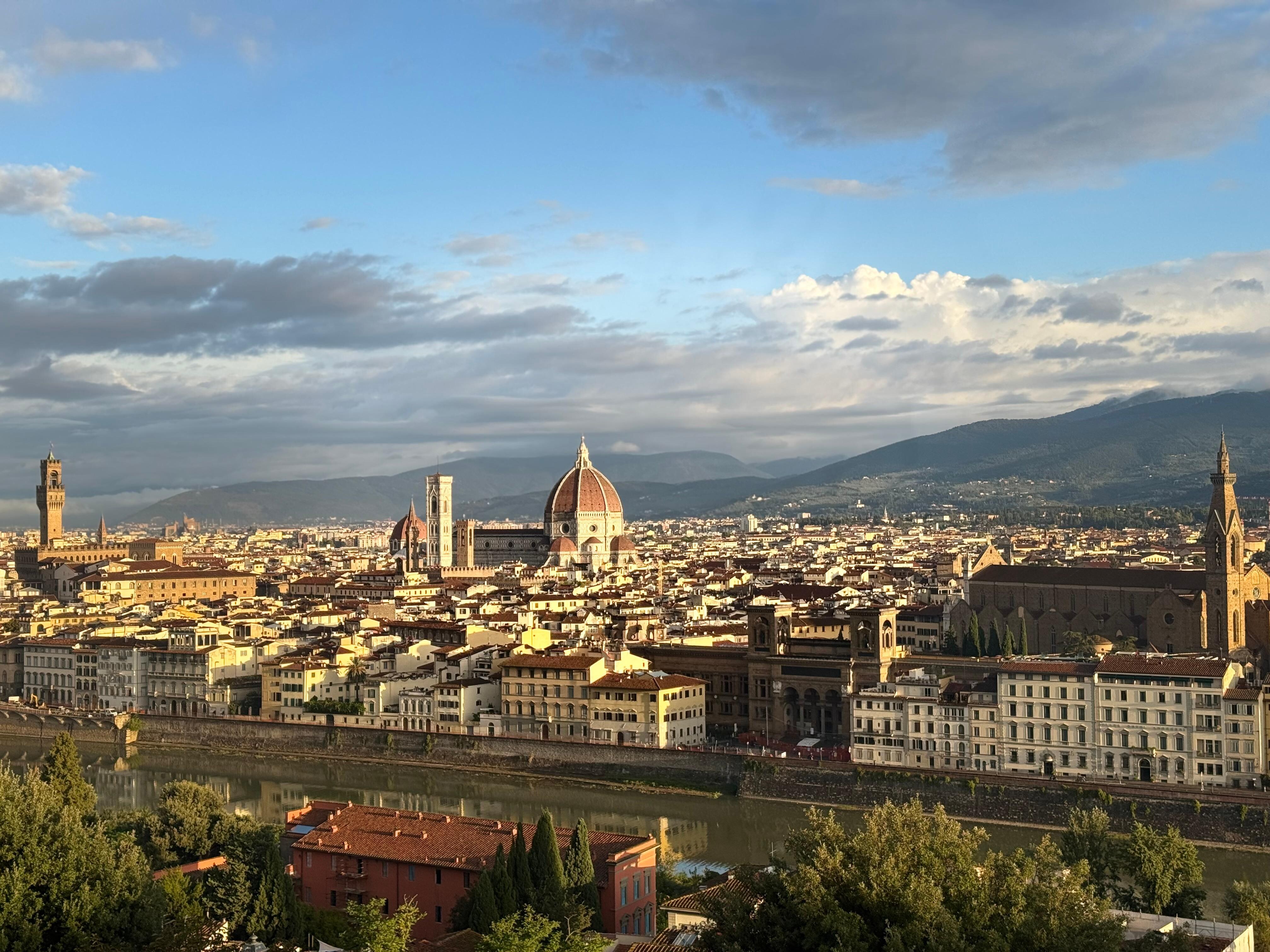 View from Piazzale Michelangelo - short walking distance
