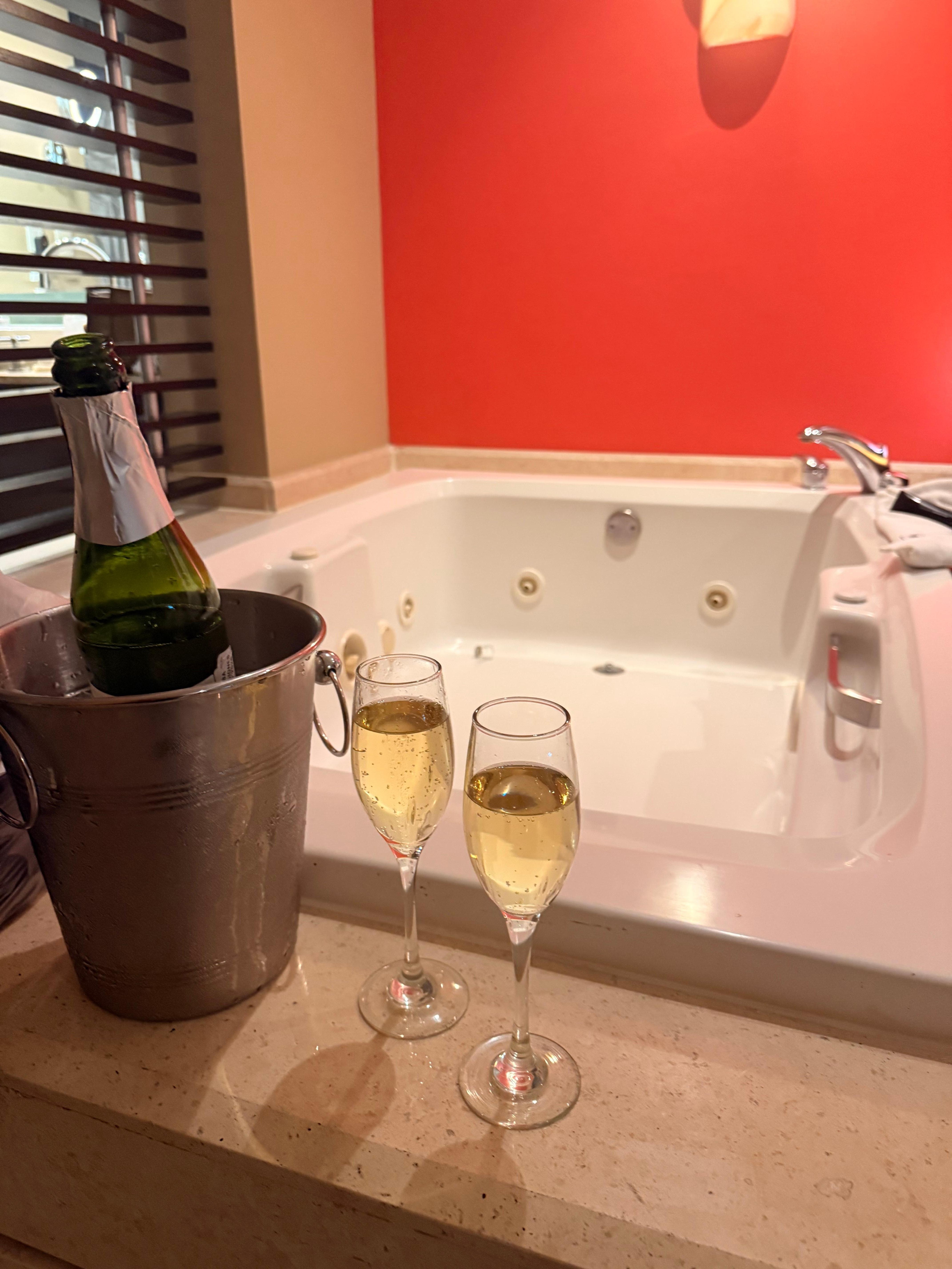 The tub was discusting in my friends room.  