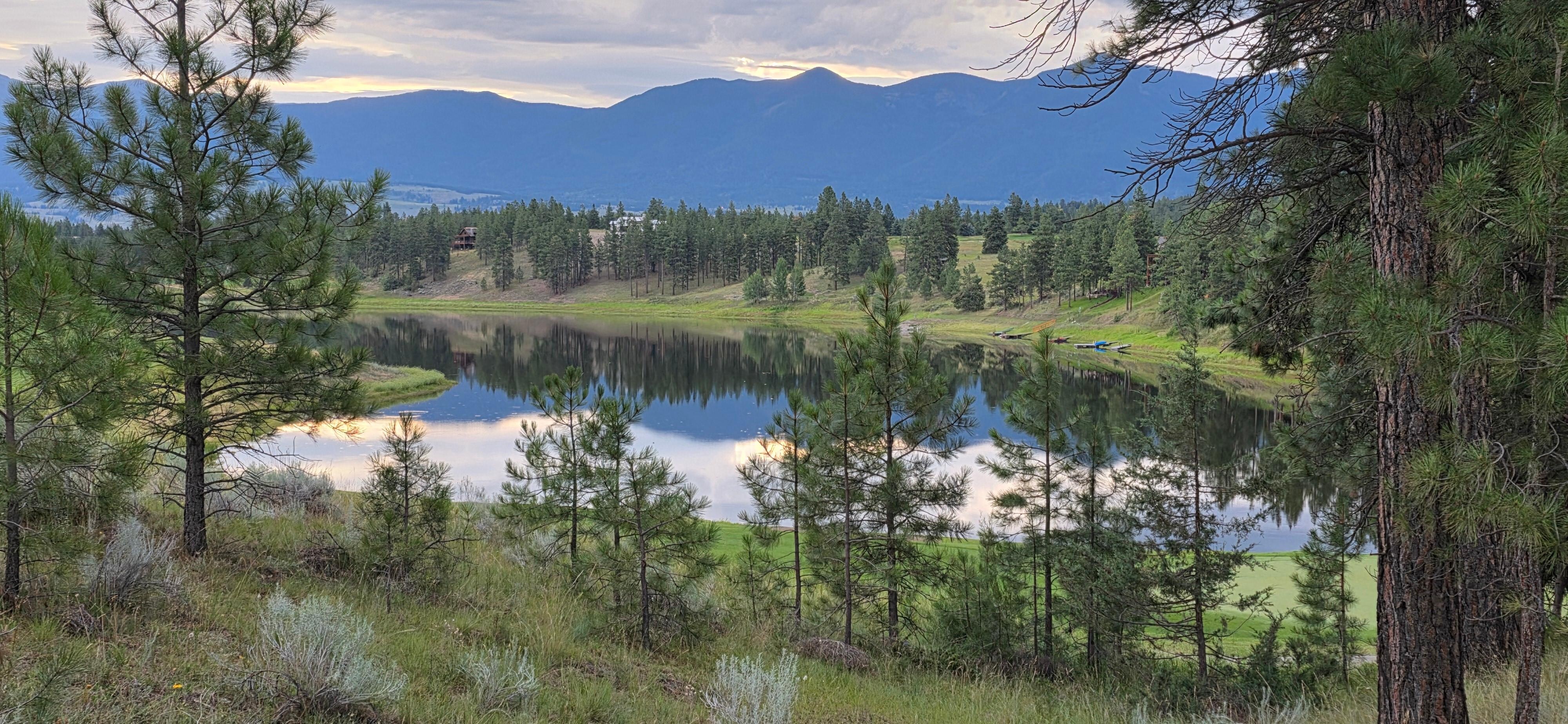 Lake at sunrise.