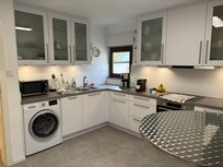 Large kitchen with washer/dryer