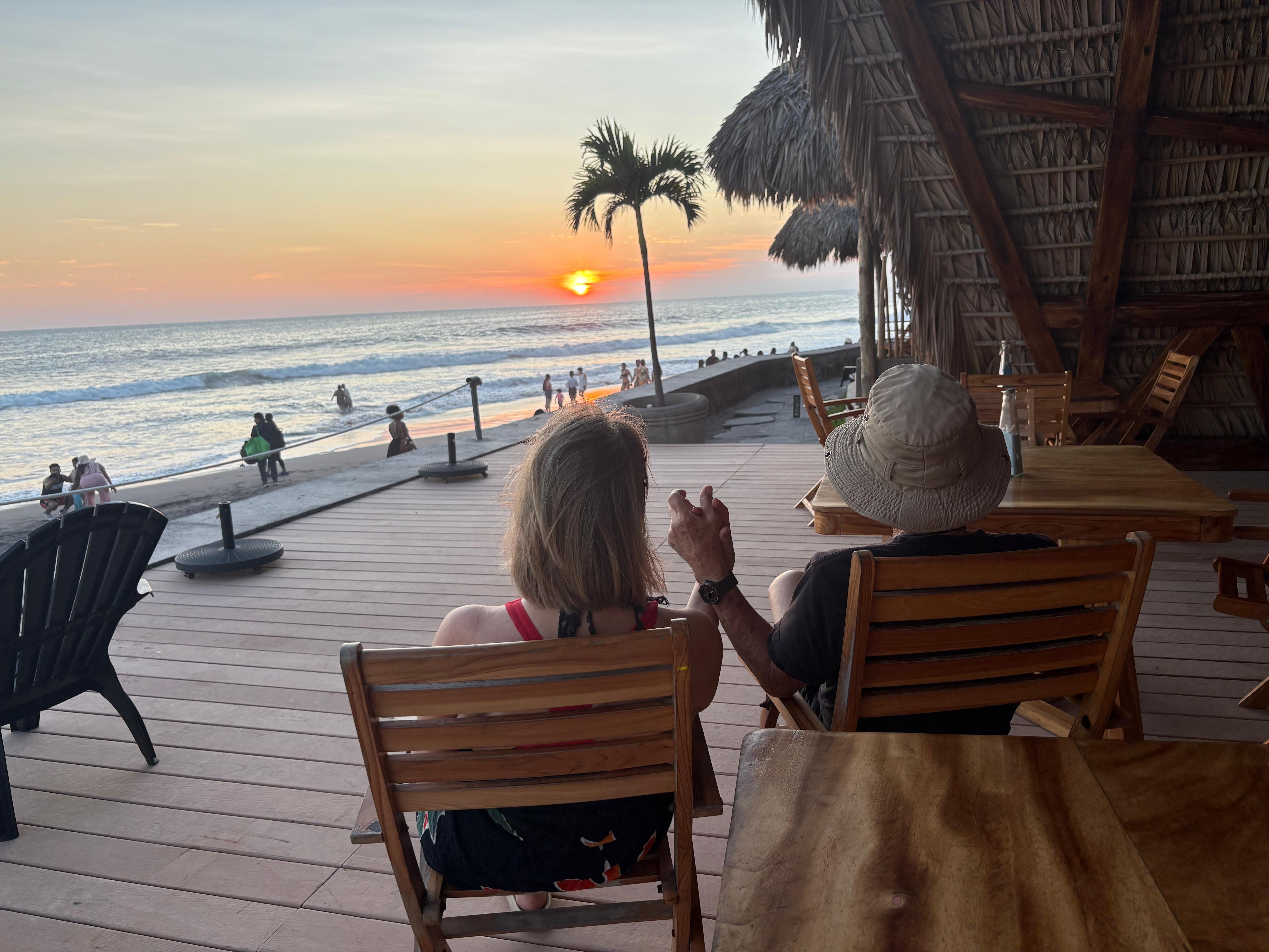 Sunset View of the deck 