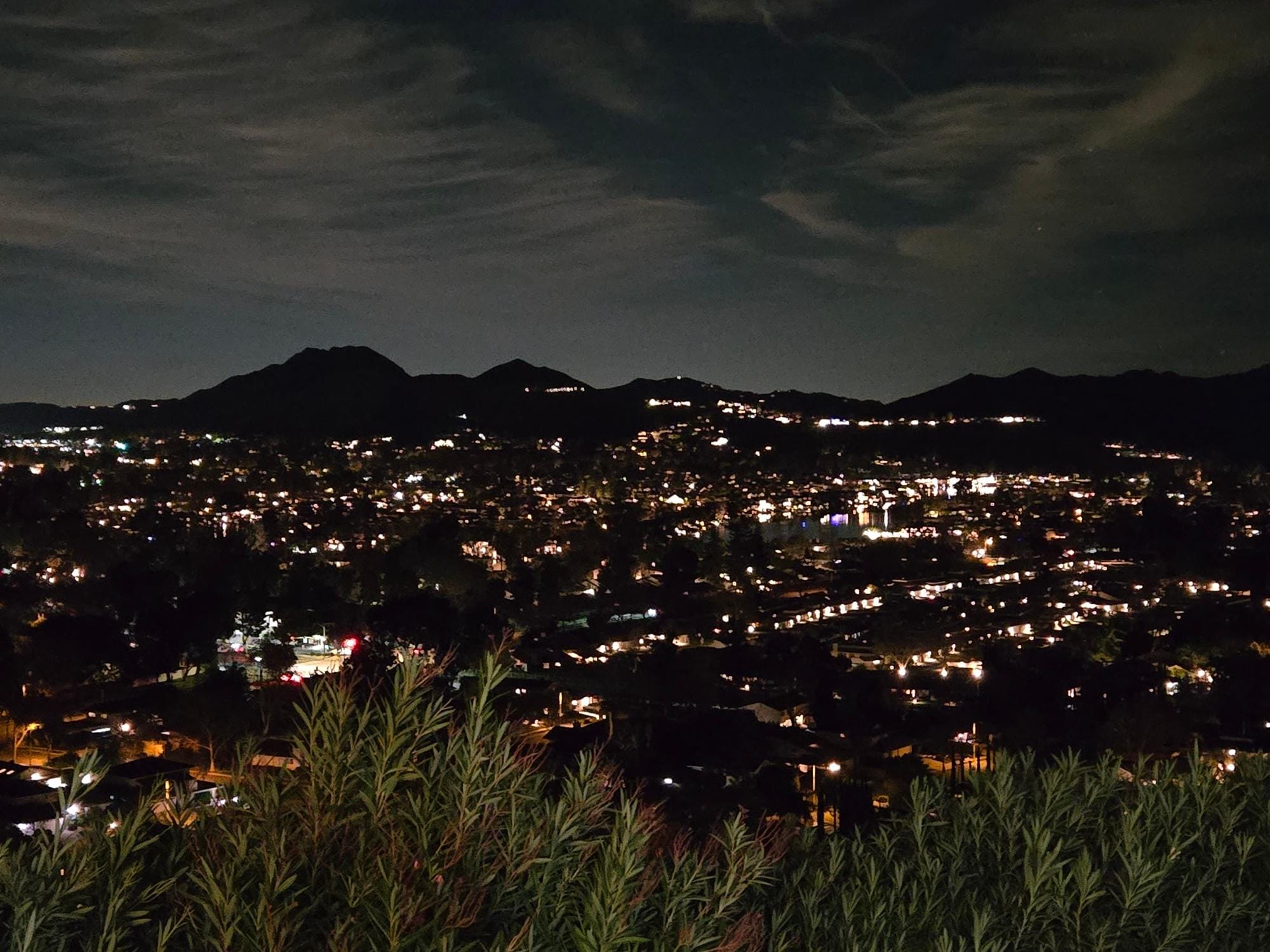 Nite View from the Patio.
