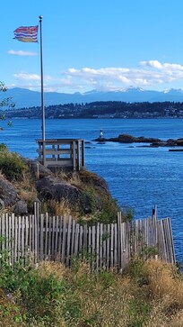 View looking south toward Campbell river