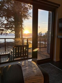 Stunning sunset from our room.