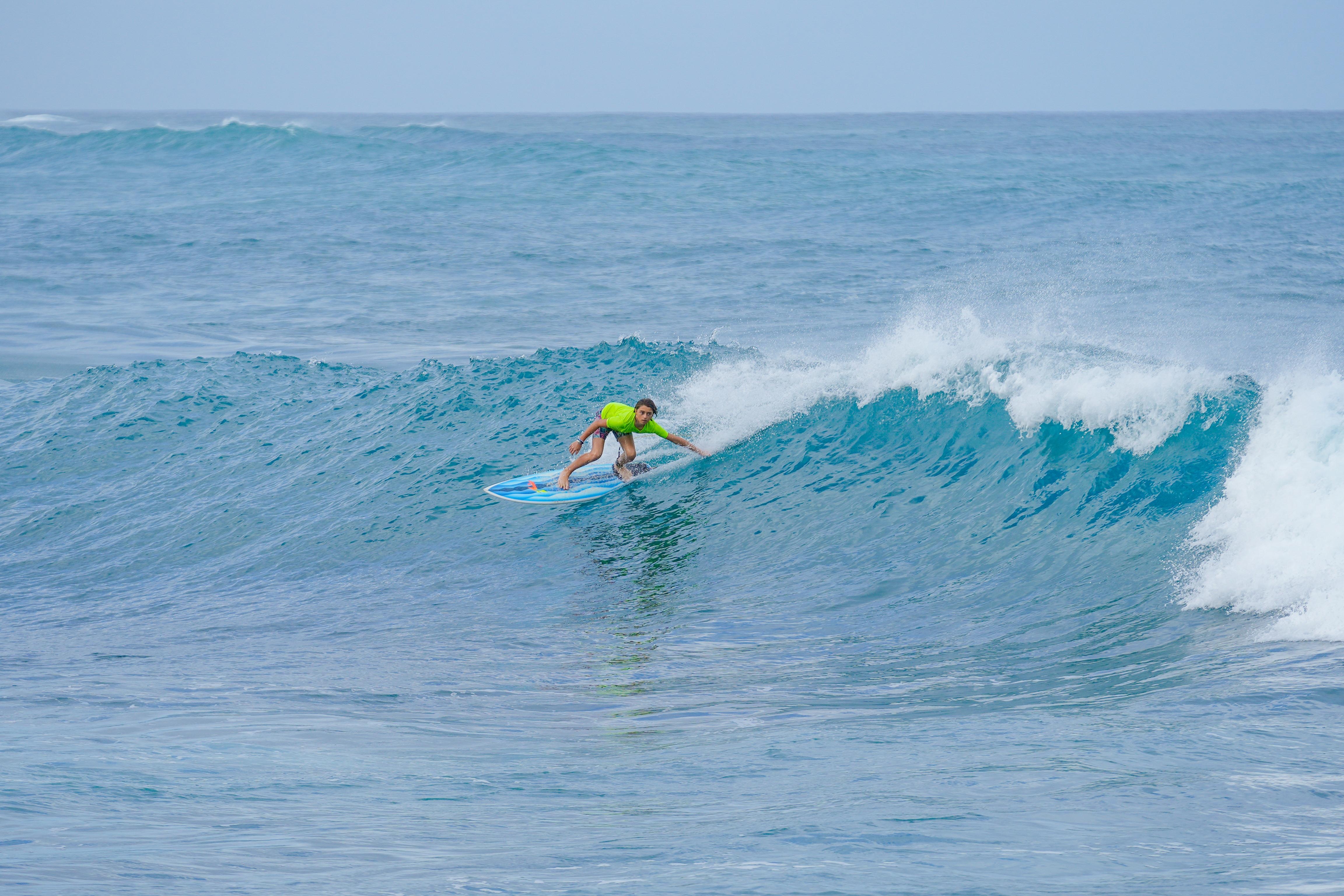 My son surfing North Shore