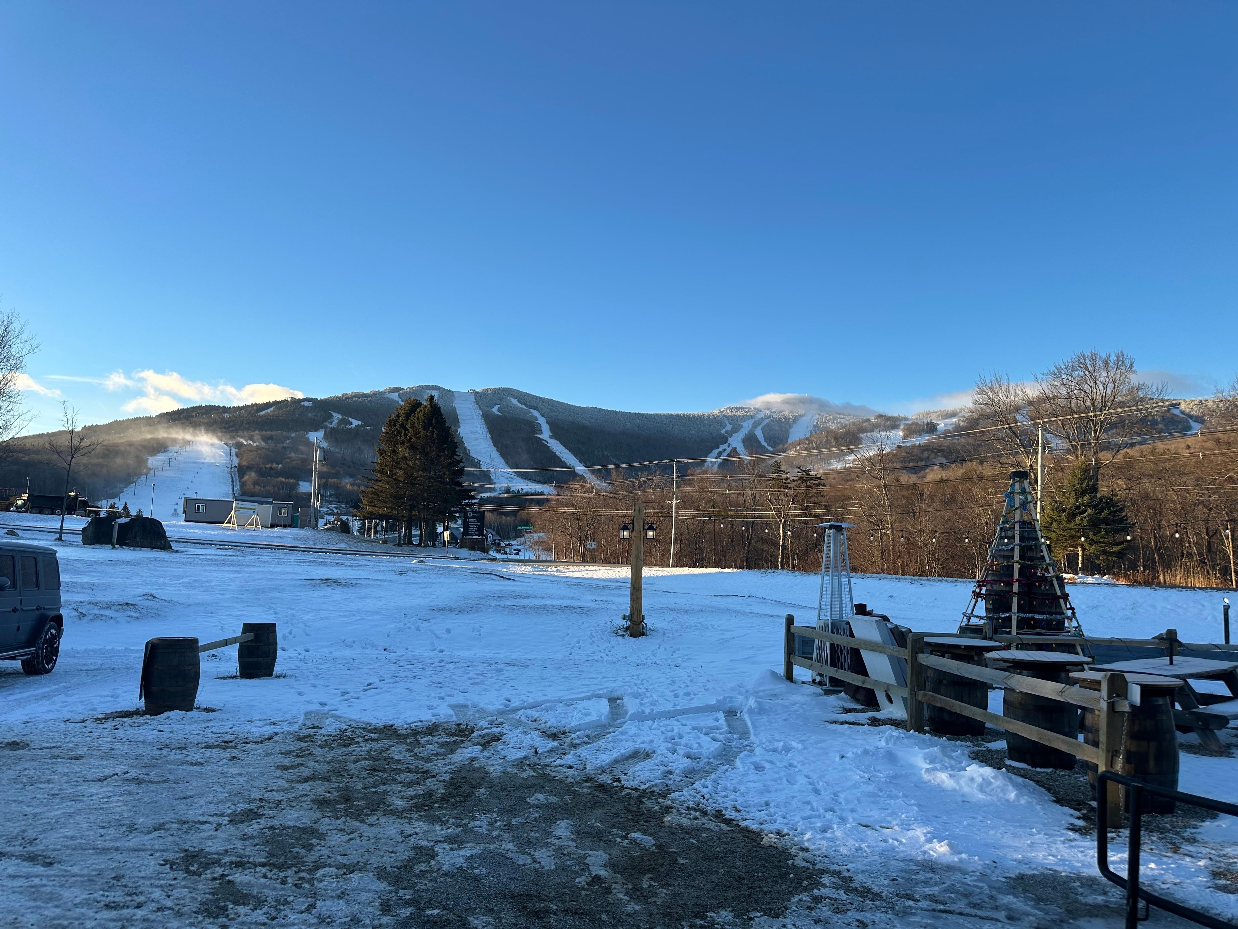 View of Killington Mountain from front door. 