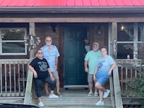 Leaving and taking our last picture, our family lives in Texas and this was their first time in Gatlinburg