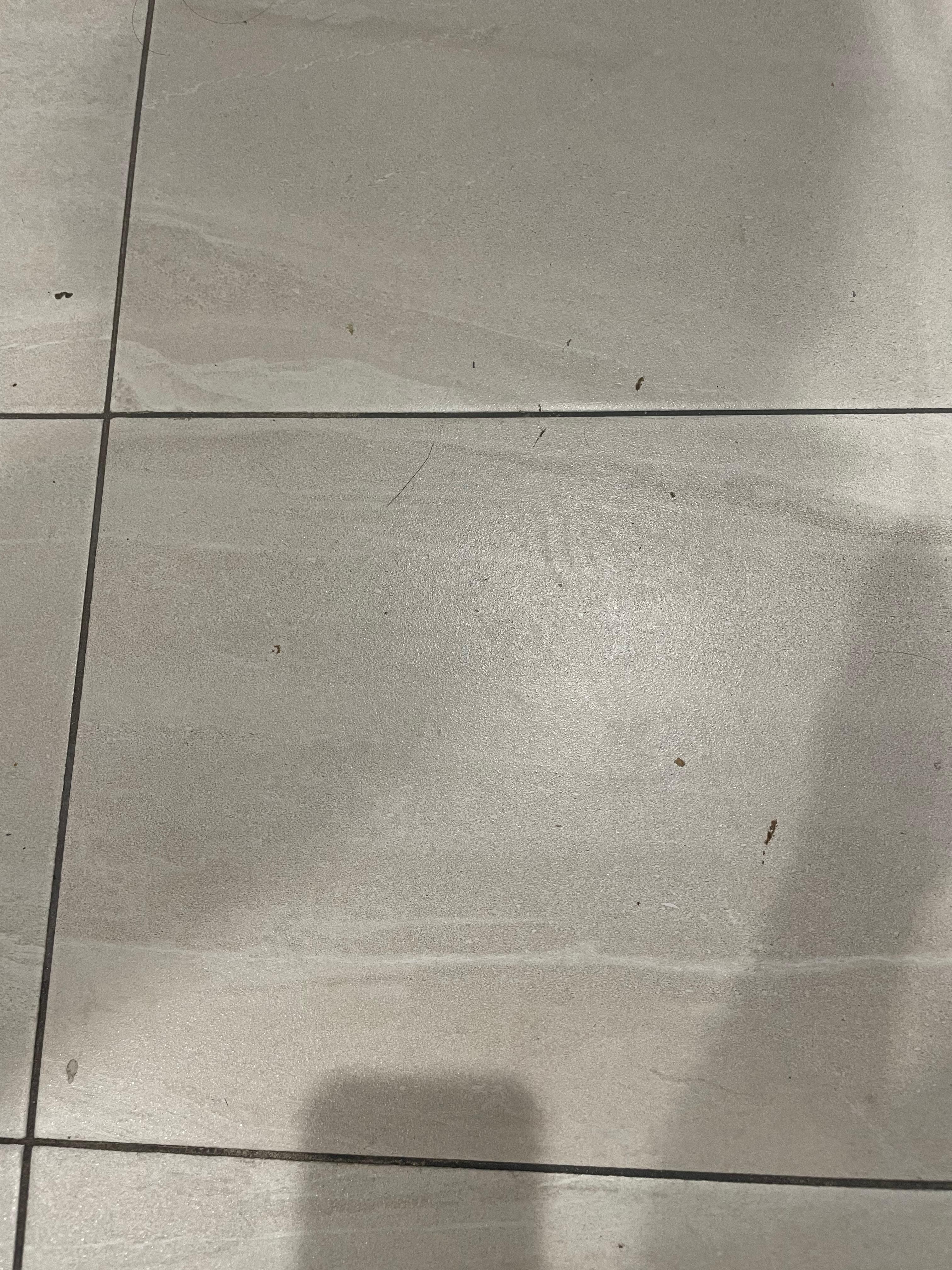 Dirty bathroom floor