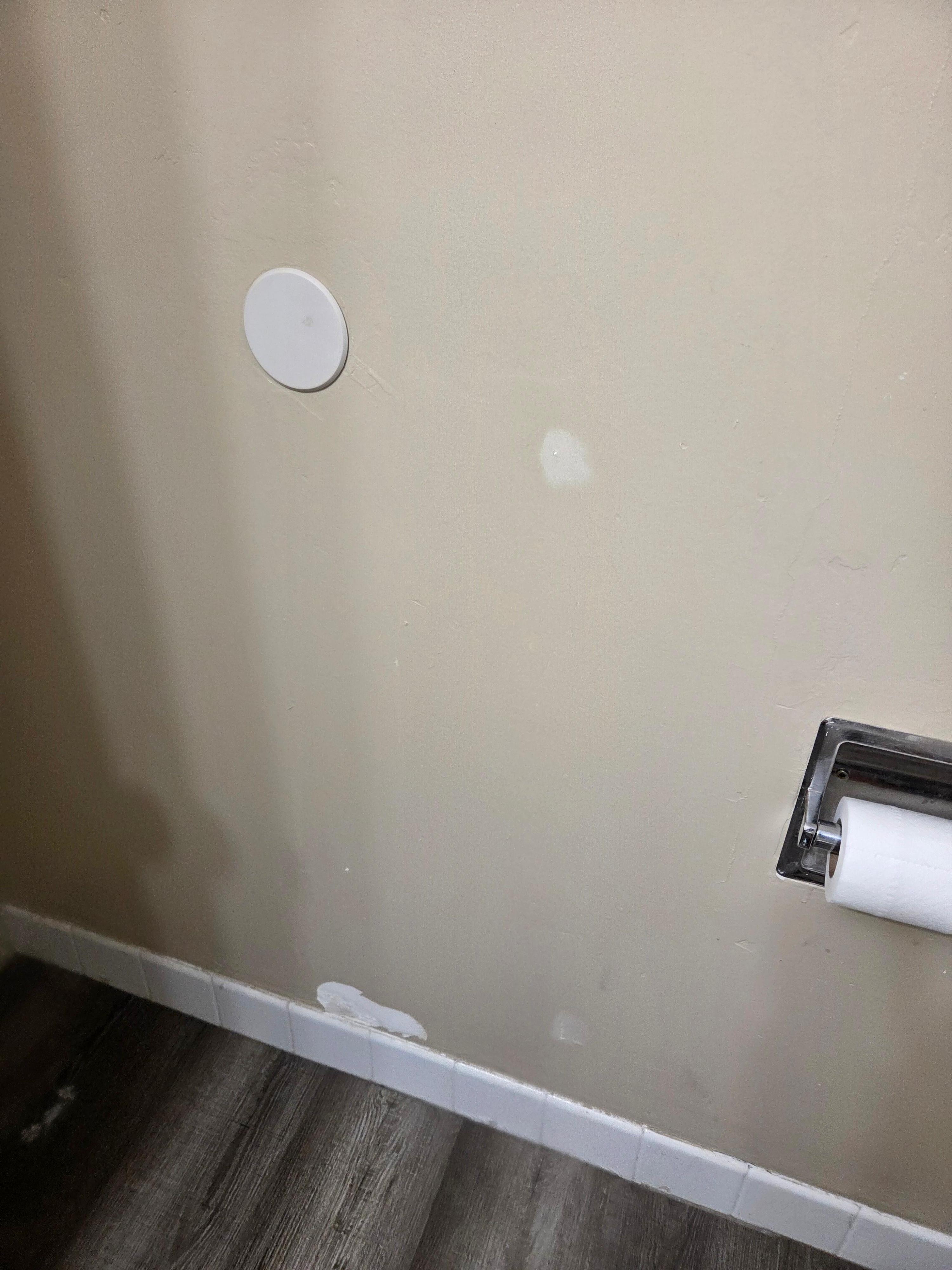 Spackle on wall