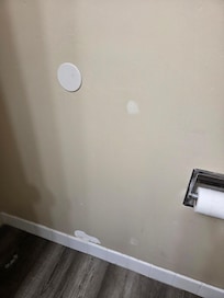 Spackle on wall