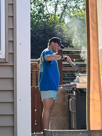 We grilled frequently