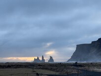 The black beaches near Vik.