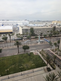 The view from our room across LAX