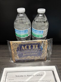 Complimentary water & popcorn