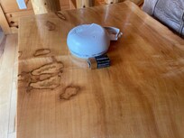 We had to climb up and take the smoke detector down to remove the battery to keep it from chirping.