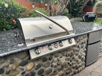 broken BBQ grill