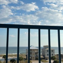 Beach front balcony