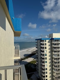 Beach view from balcony