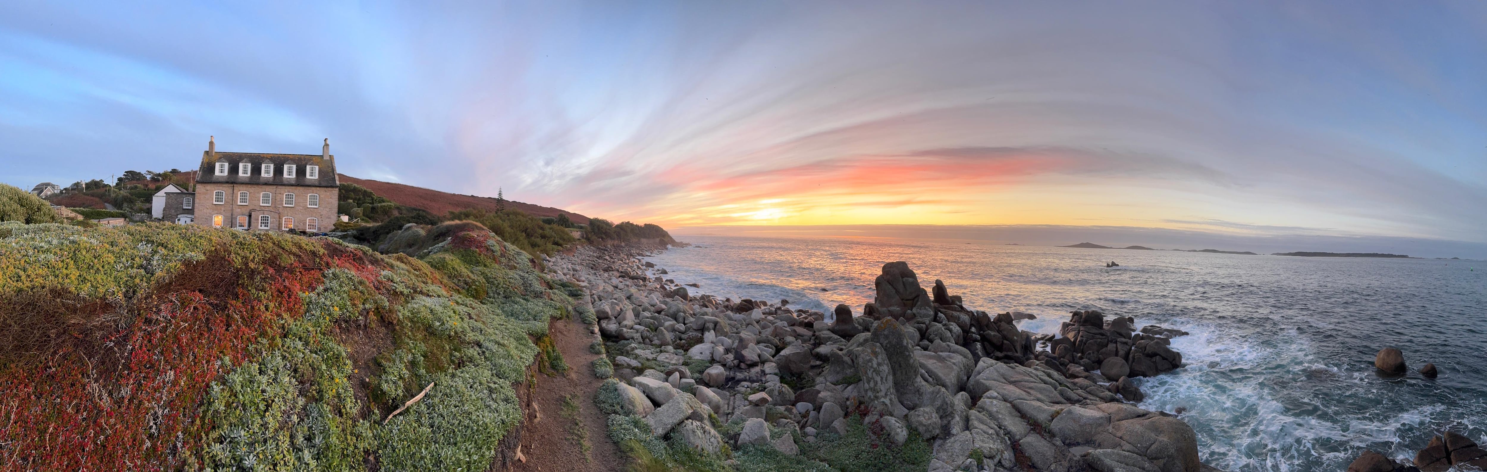 October sunset Newman Battery