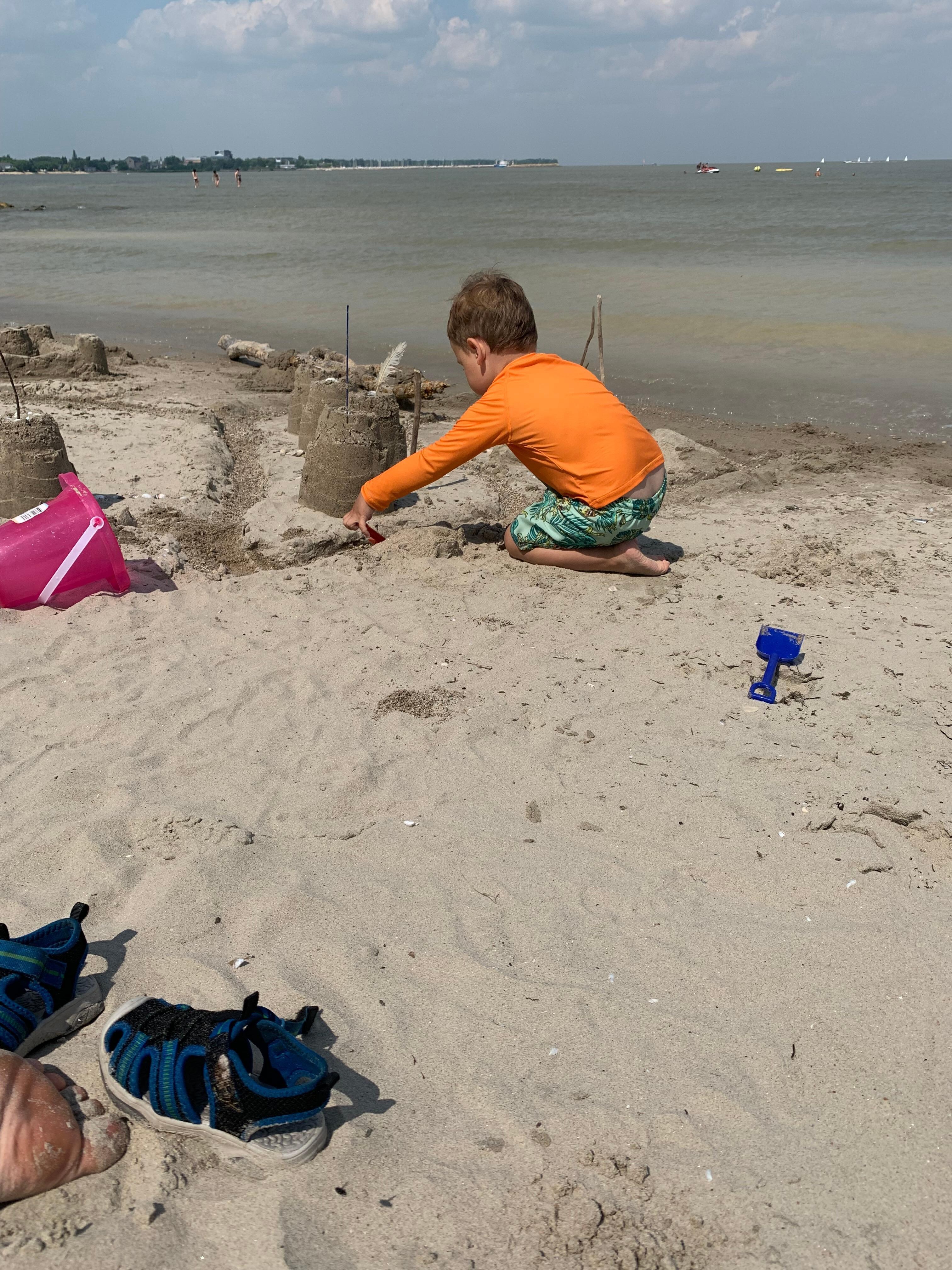 South beach castle making