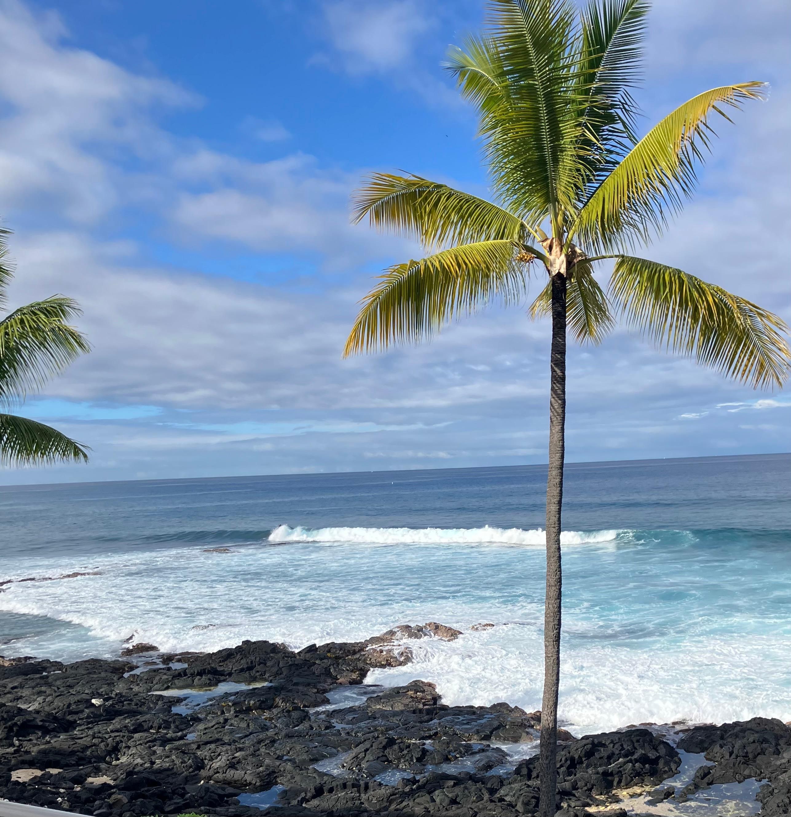 Sunlit waves from Lanai