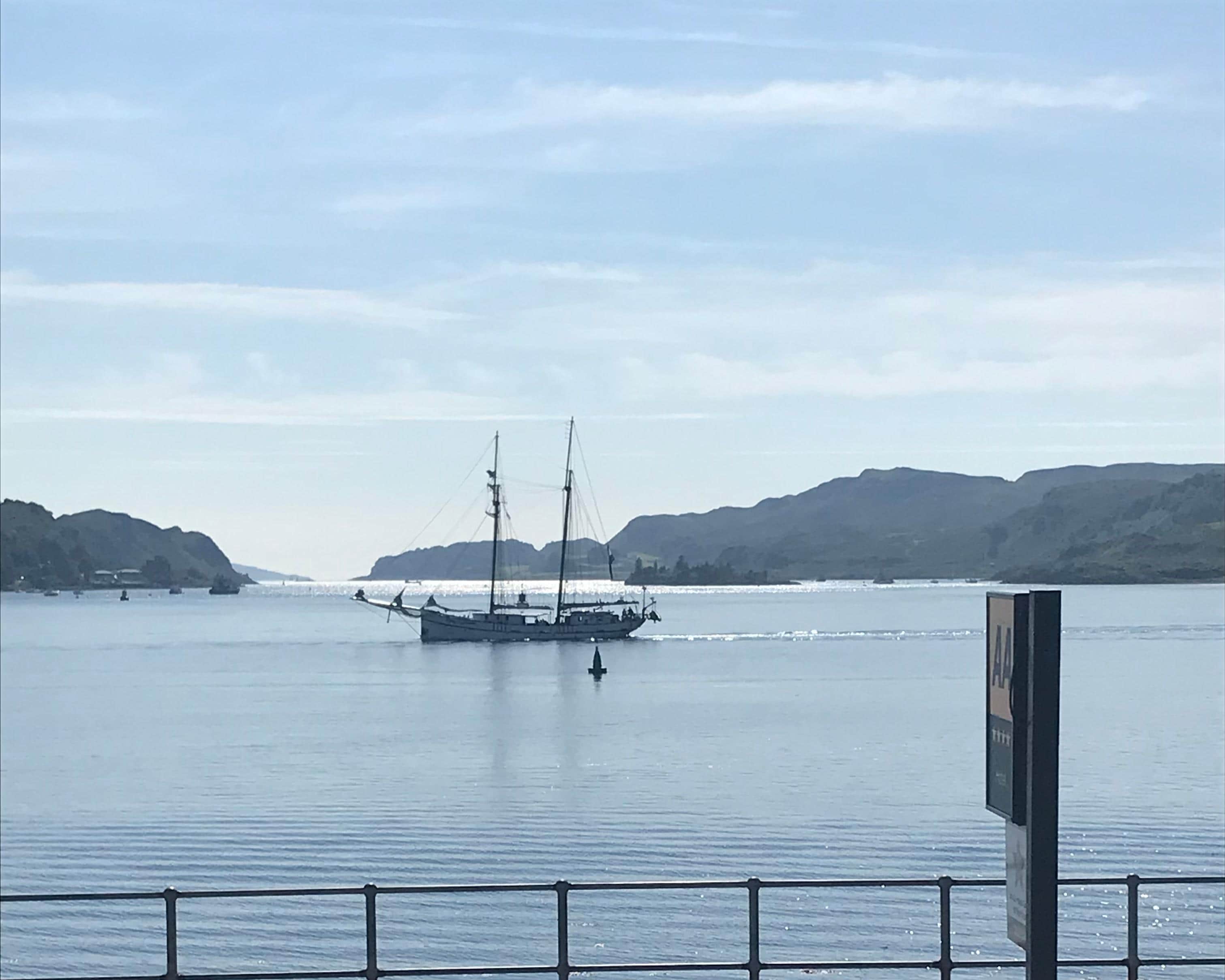 View from the front of hotel.