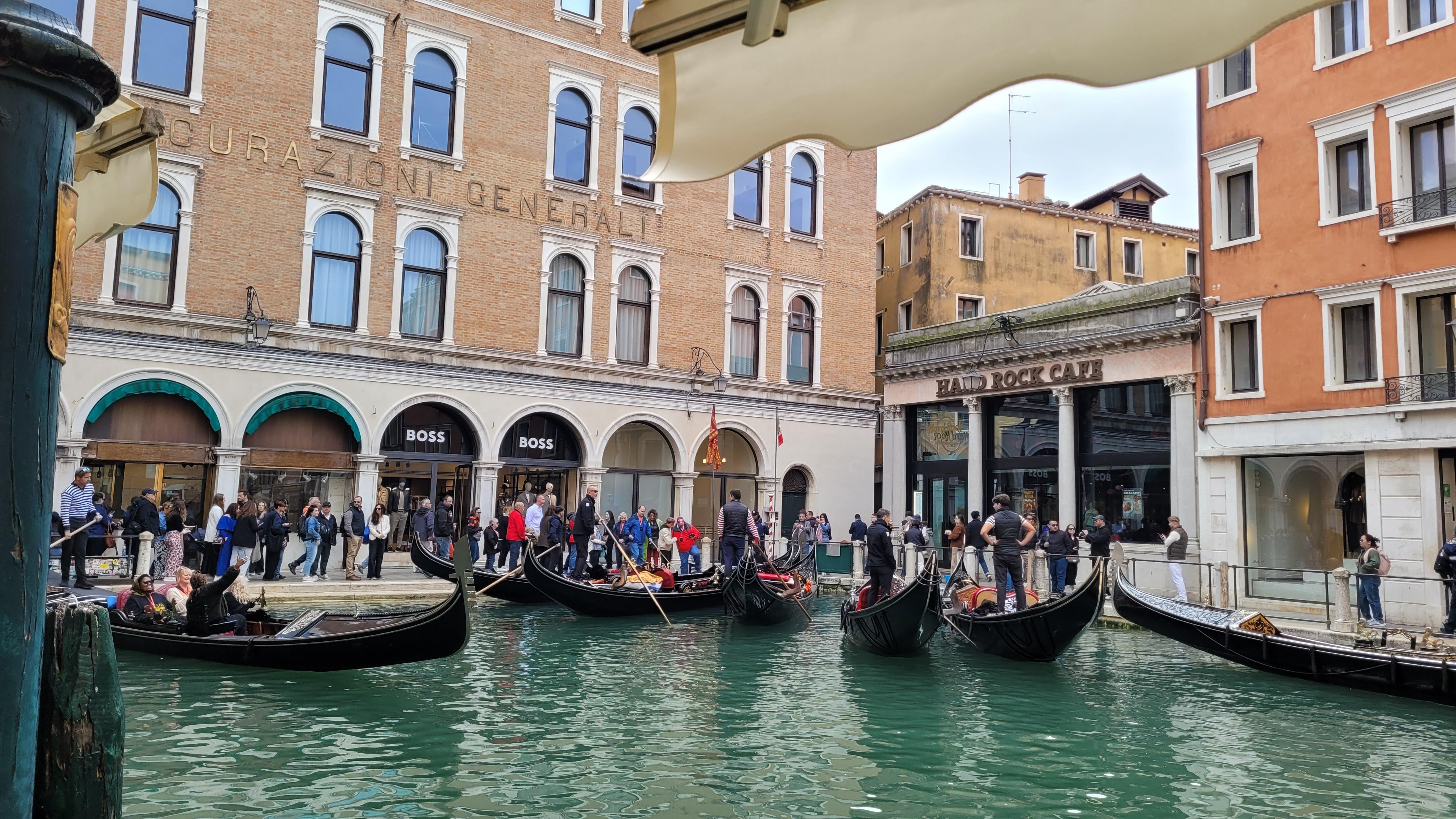 The canal right off lobby dining area