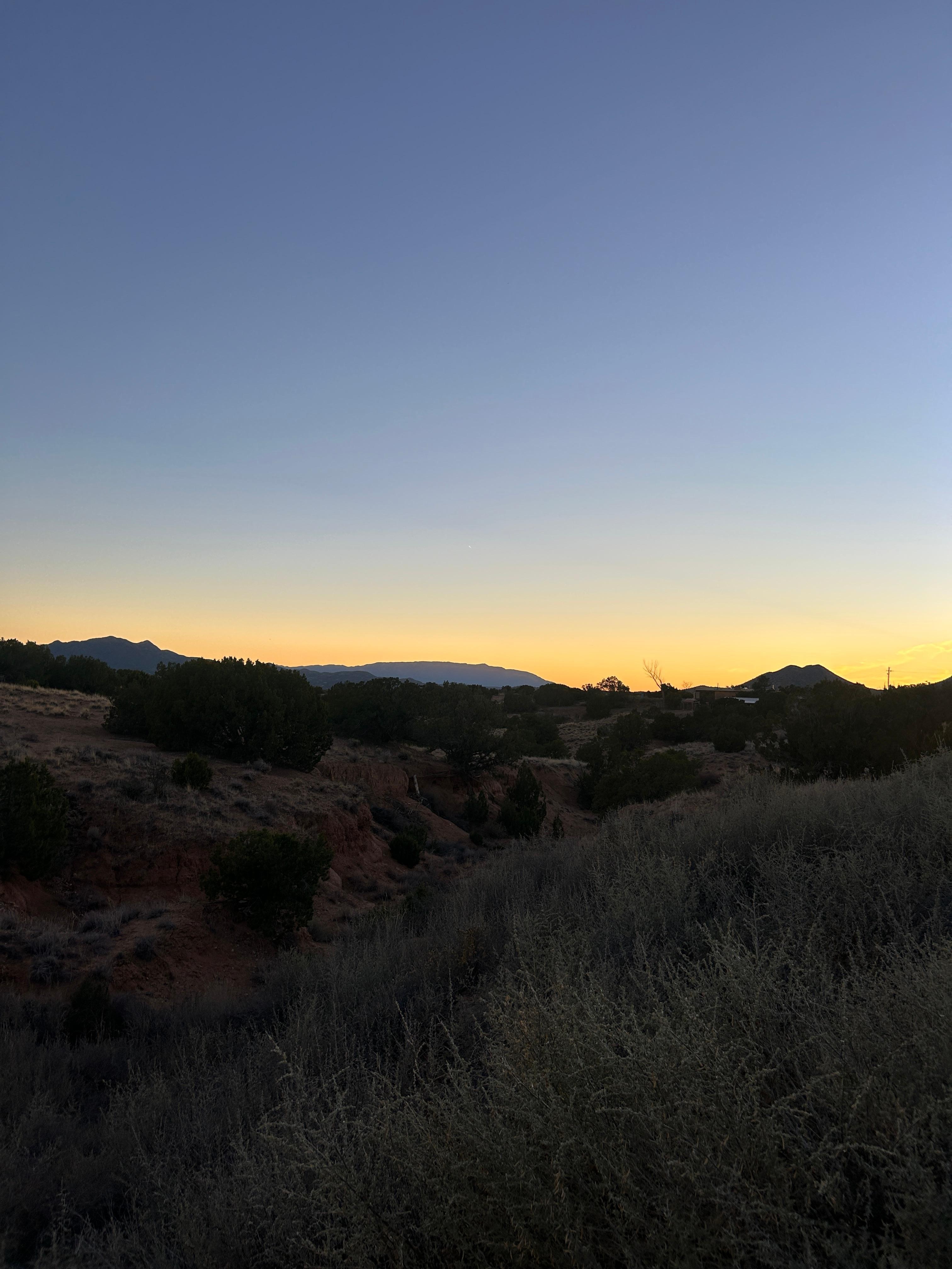 The sunset from the porch! Our favorite time of day and absolutely beautiful!