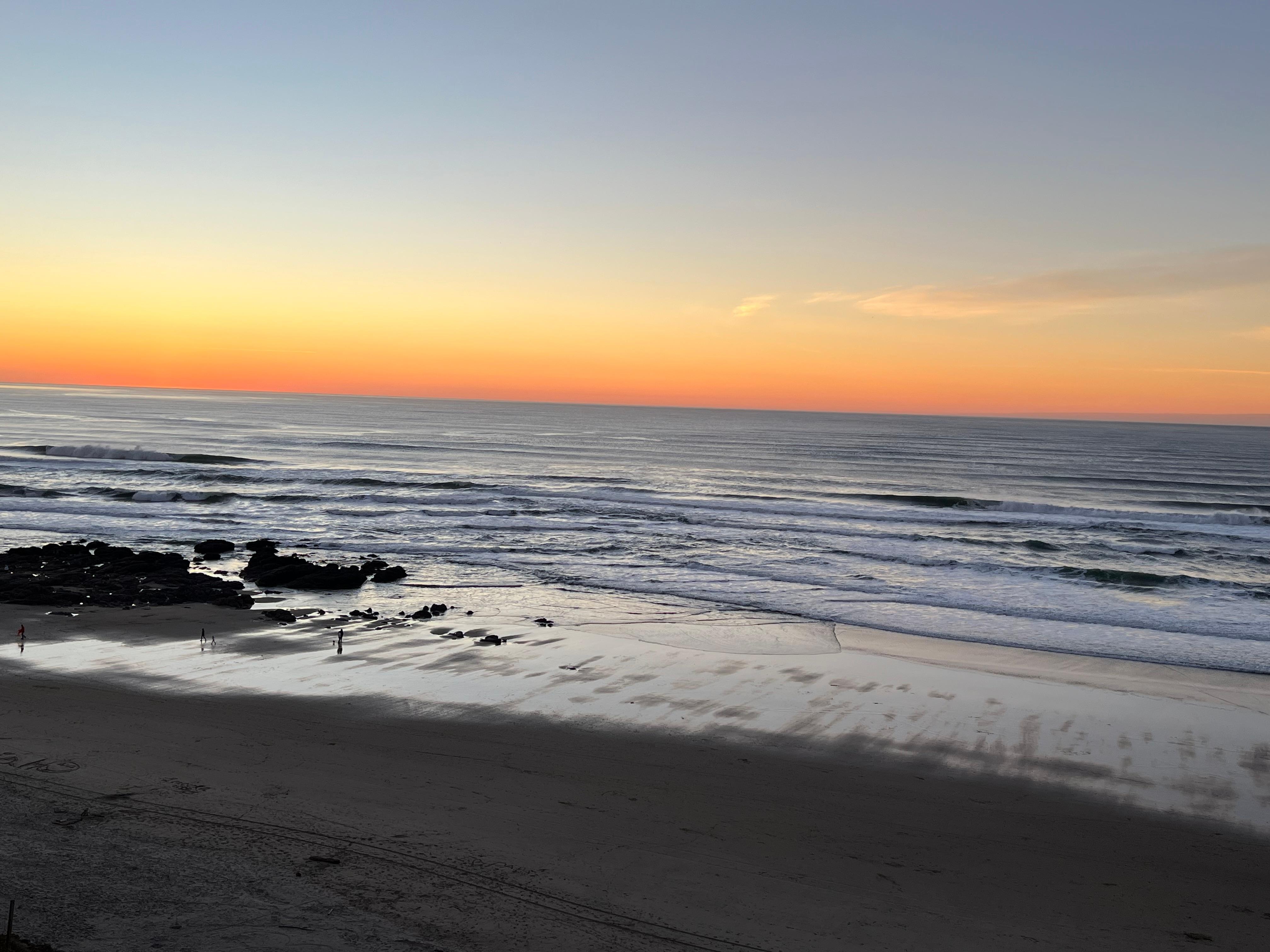Sunset view from the balcony. 