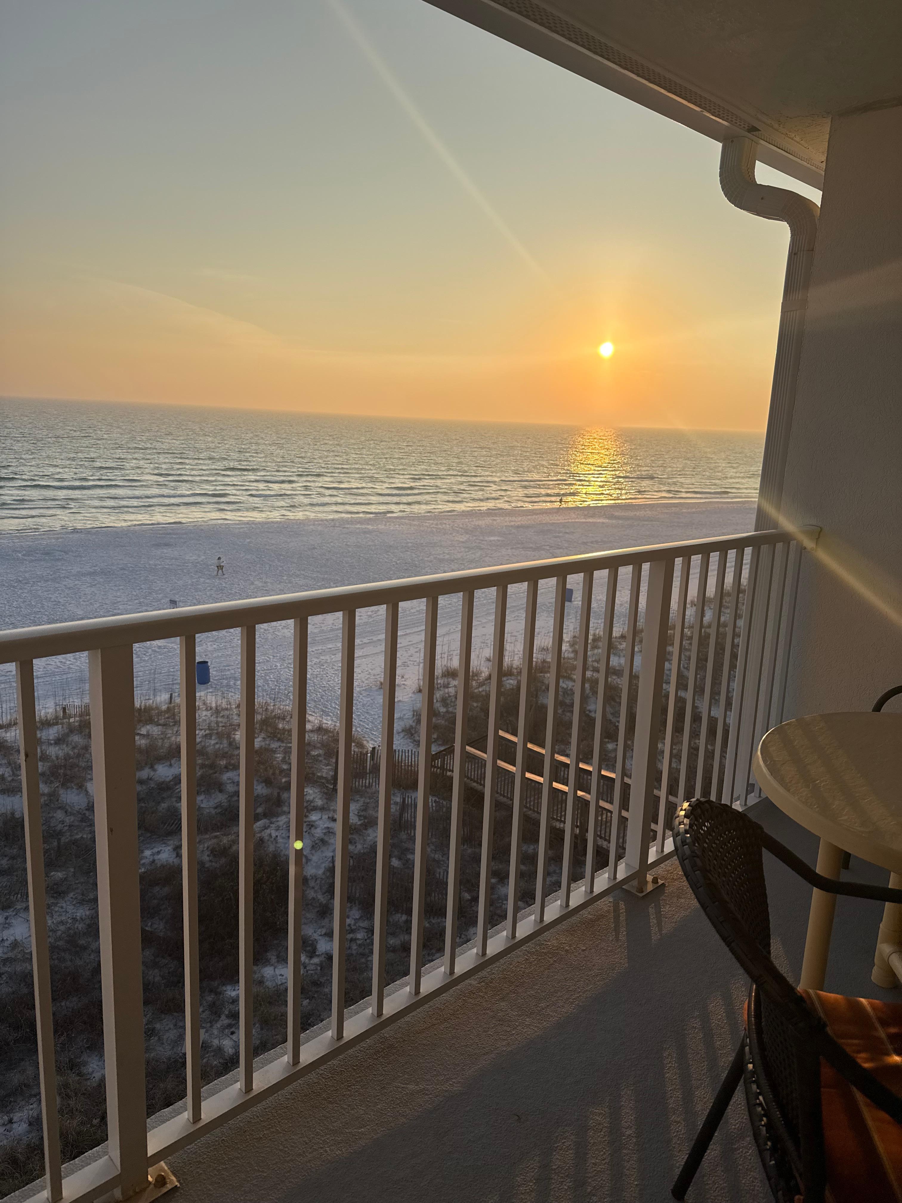 We had dinner on our patio!