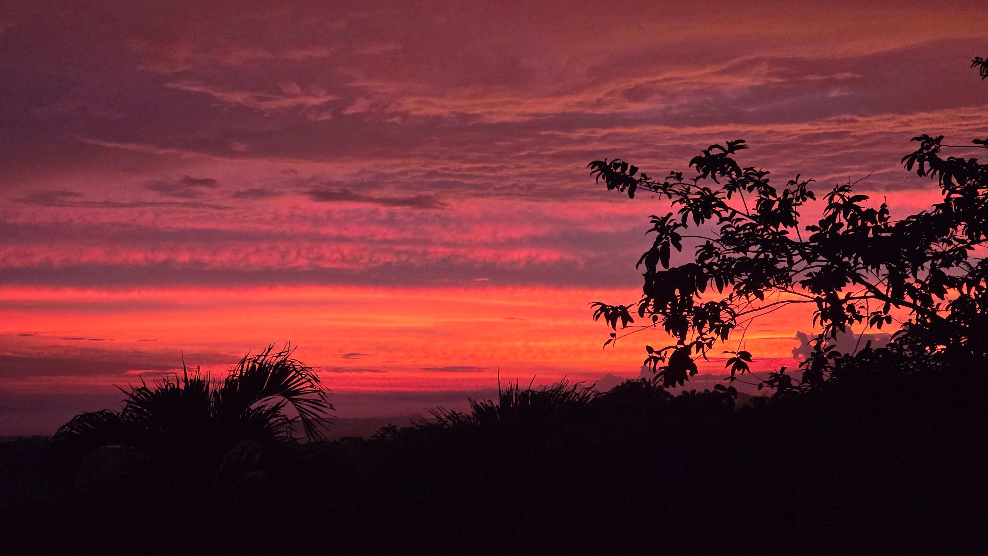 Sunset from the porch