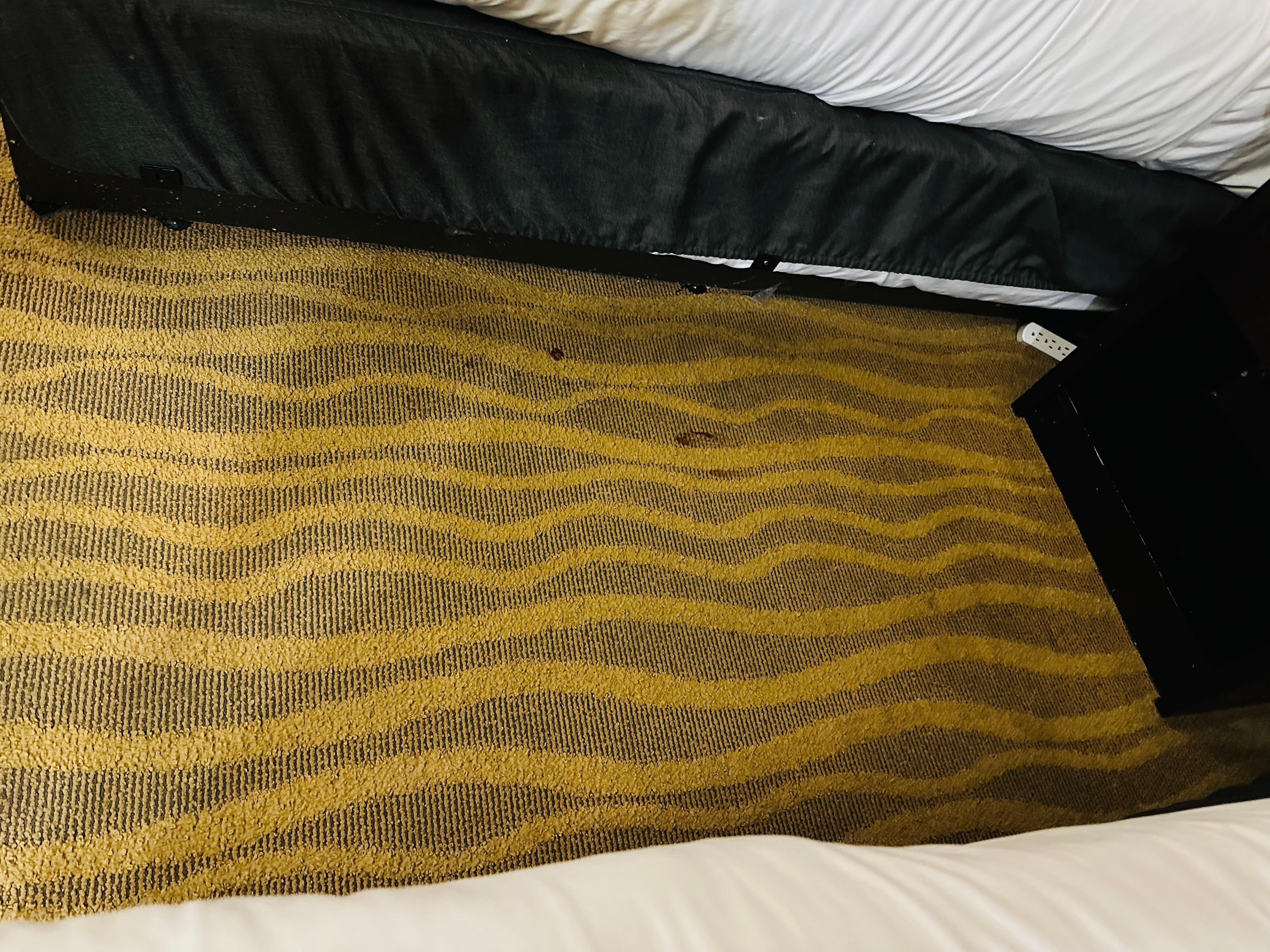 Old used bed from not proper for Radison Blue!