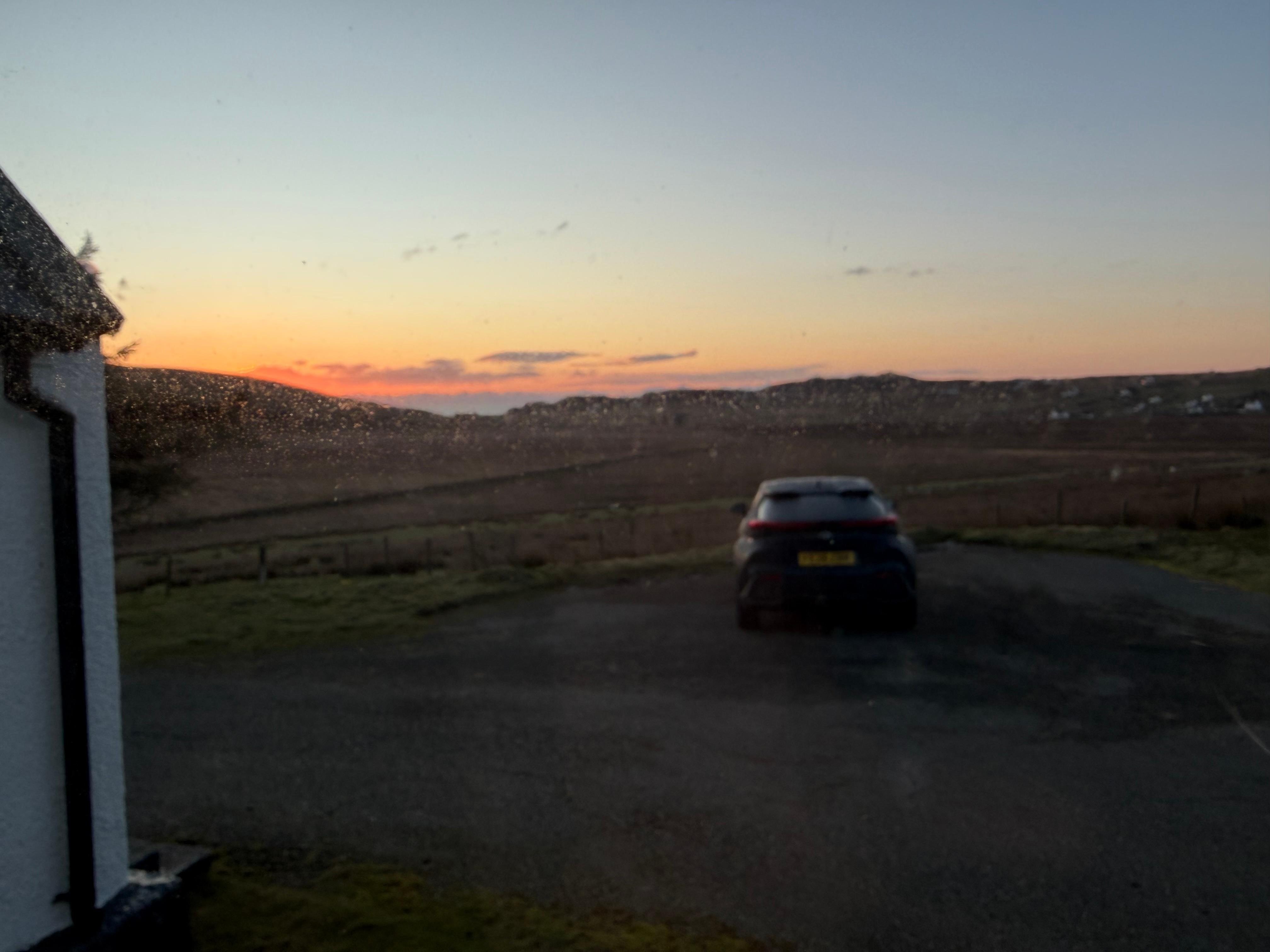 Sunrise one morning.