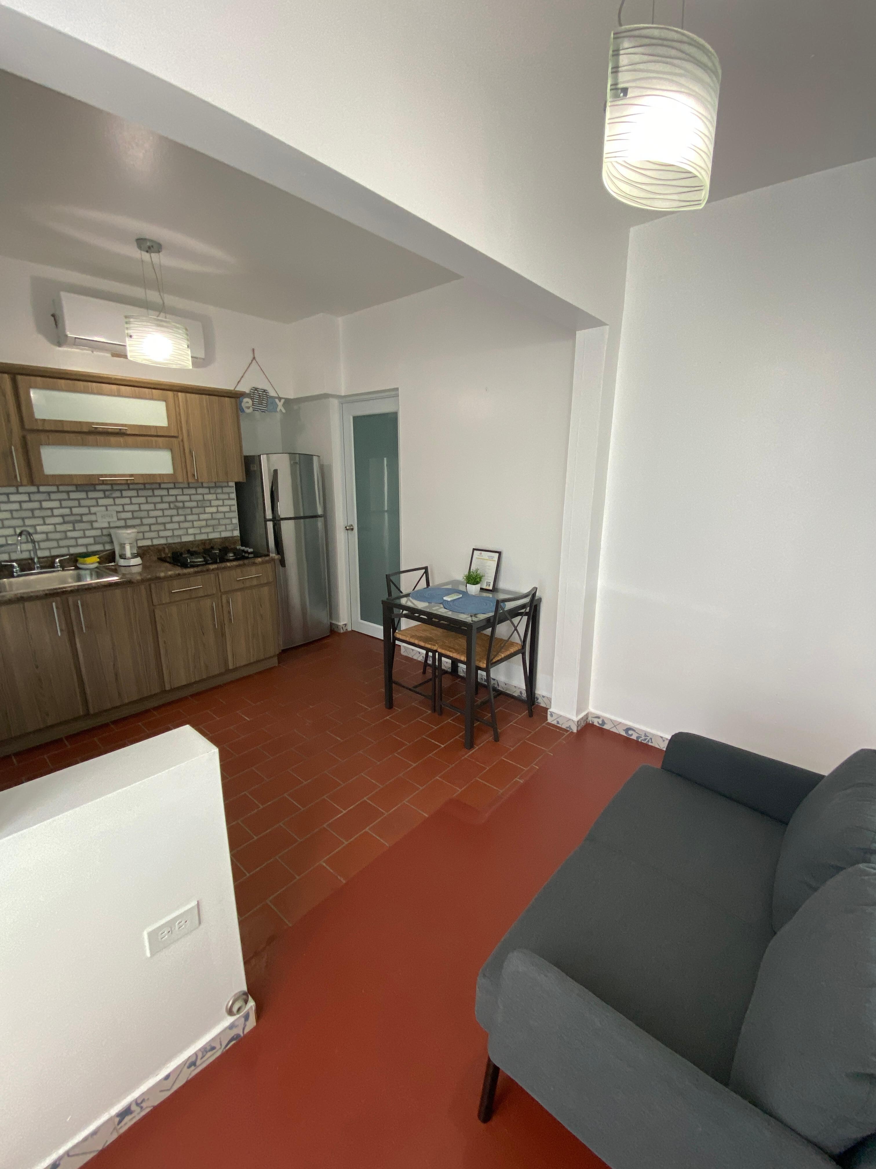 Spacious Living/Dining/Kitchen with all appliances and utensils / kitchenware needed. 