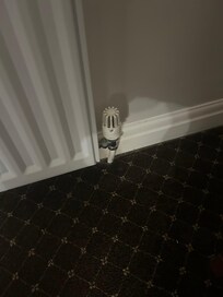 The valve on the radiator was not functioning properly so the room temperature was so high we had to sleep with the window open waking up in the night shivering and closing the window. The radiator went cold overnight when the heating went off.