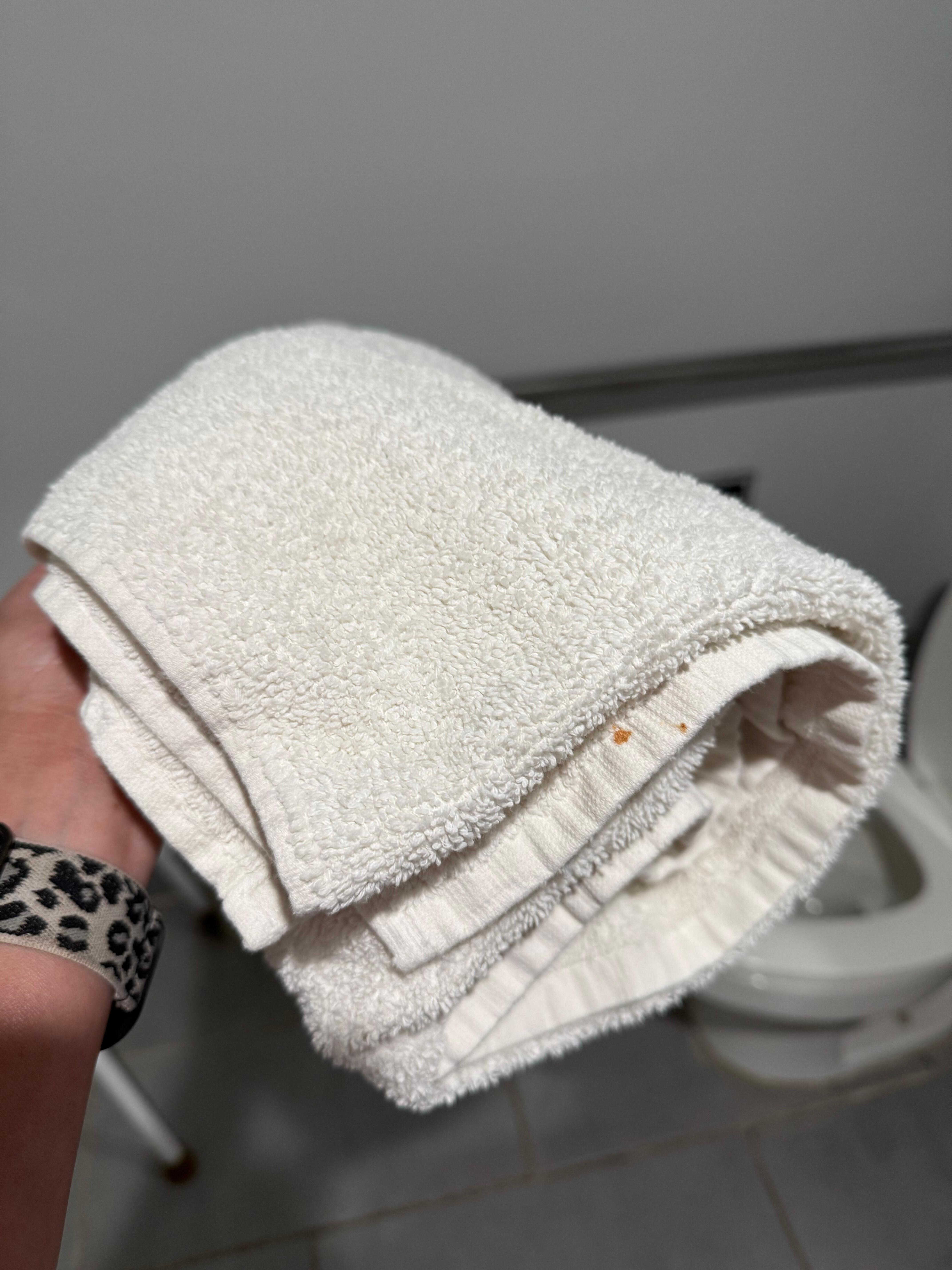 Think twice before stealing the bloody towel 