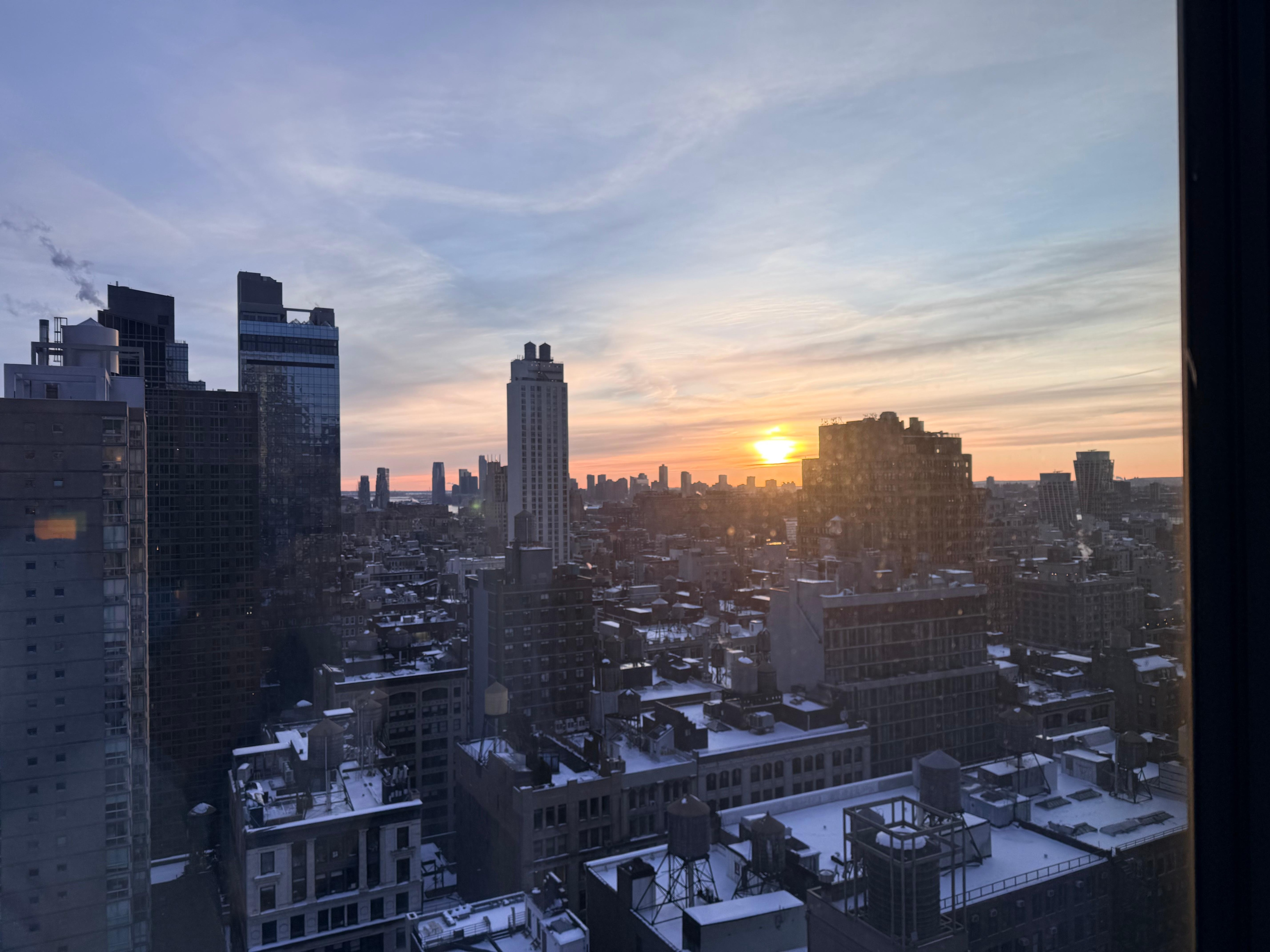 Great views from our room on the penthouse floor