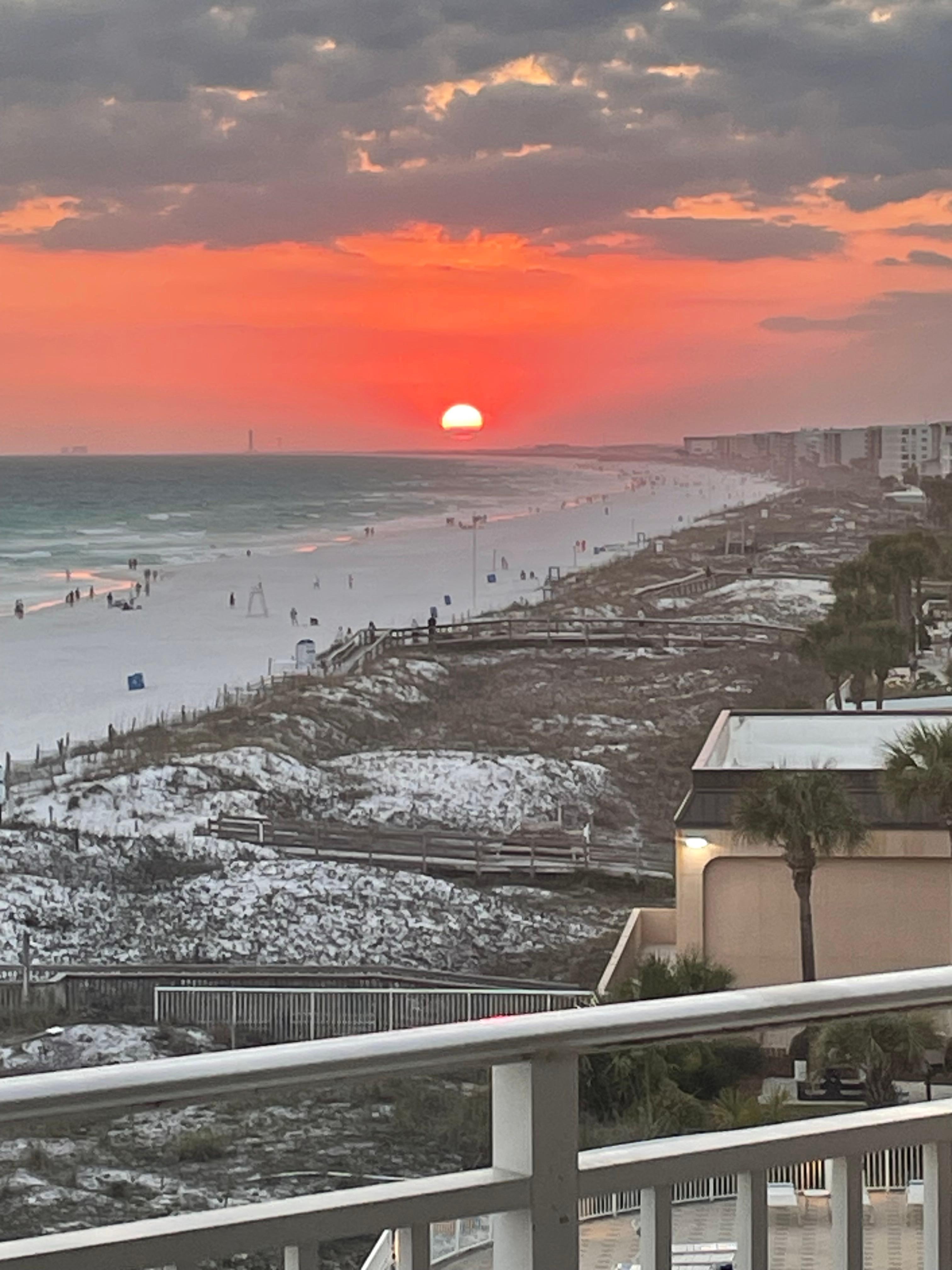 Sunset from balcony 