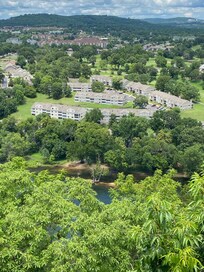 View of Pointe Royale from the lookout across from the complex