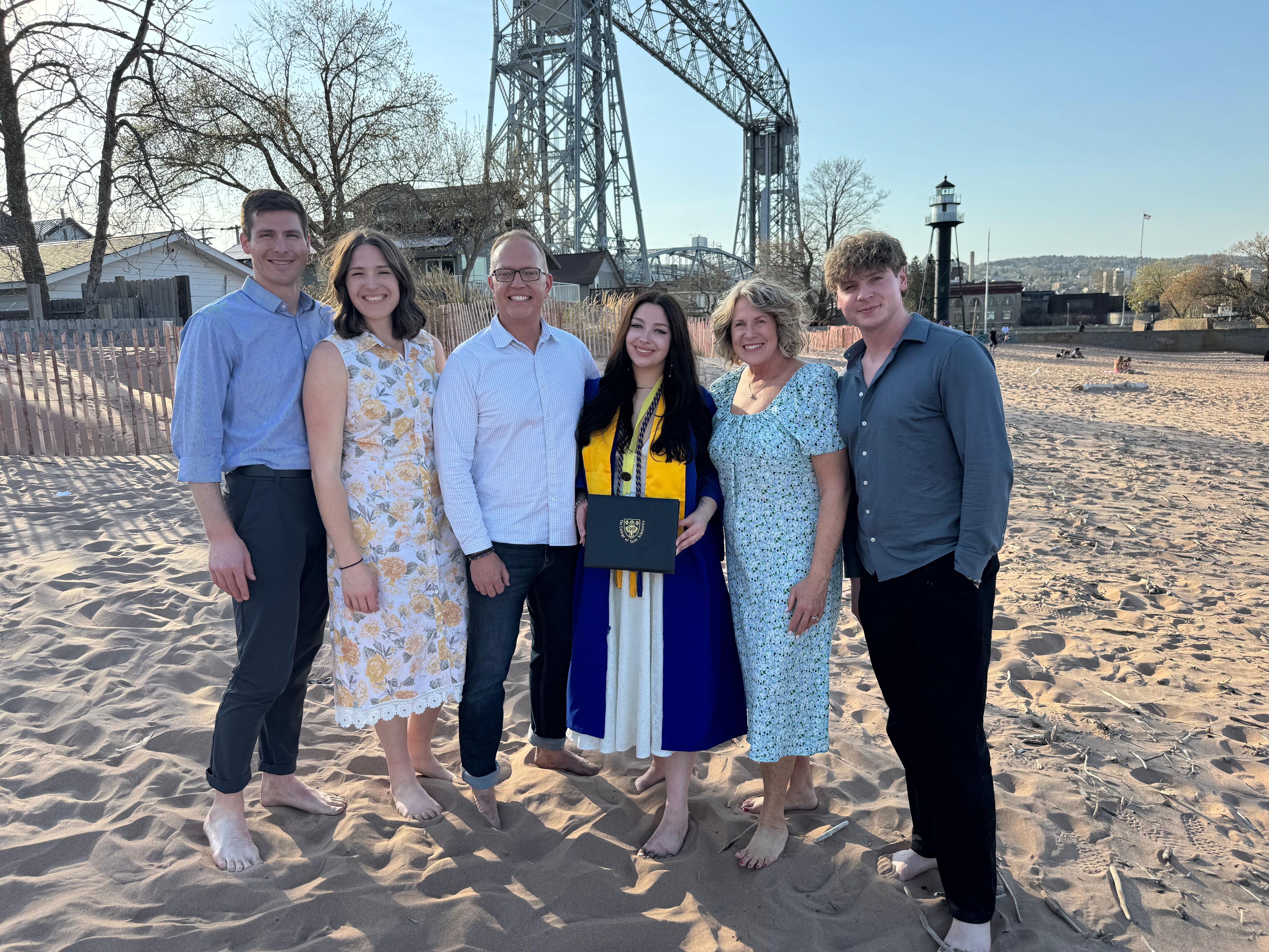 Best Mother's Day ever. Beautiful beach on Lake Superior. 