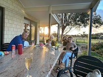 Sunset drinks on the terrace