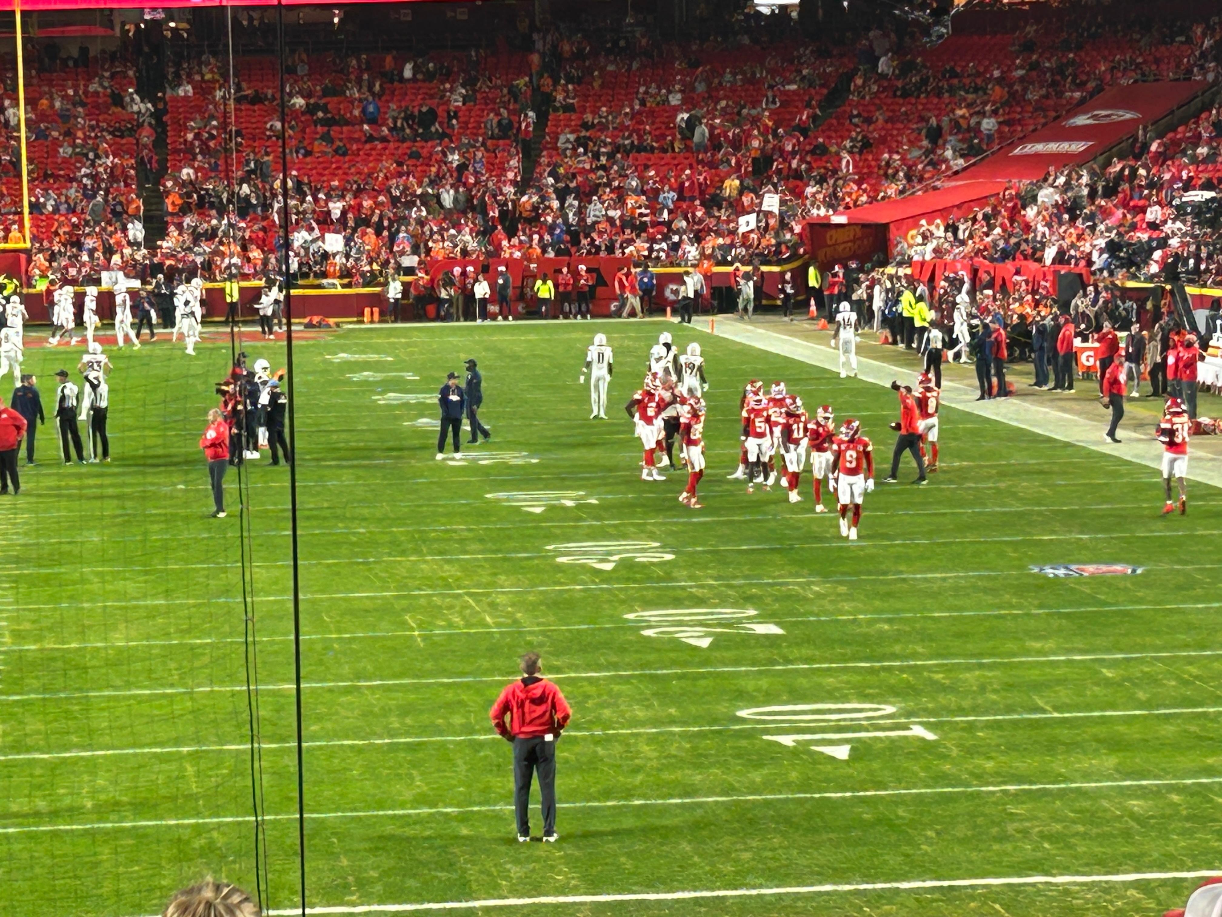 Enjoying the KC Chiefs game 