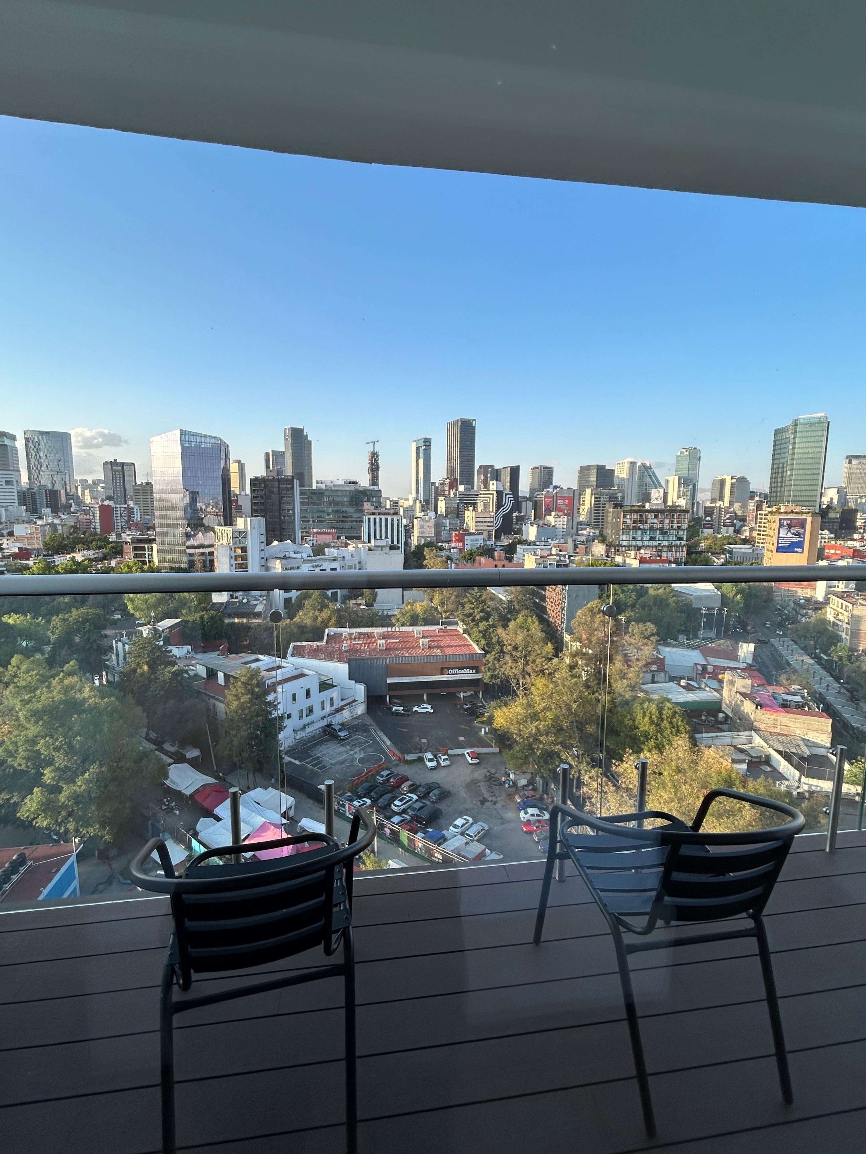 View from 10th floor balcony