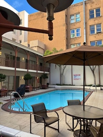 Heated outdoor pool open in December