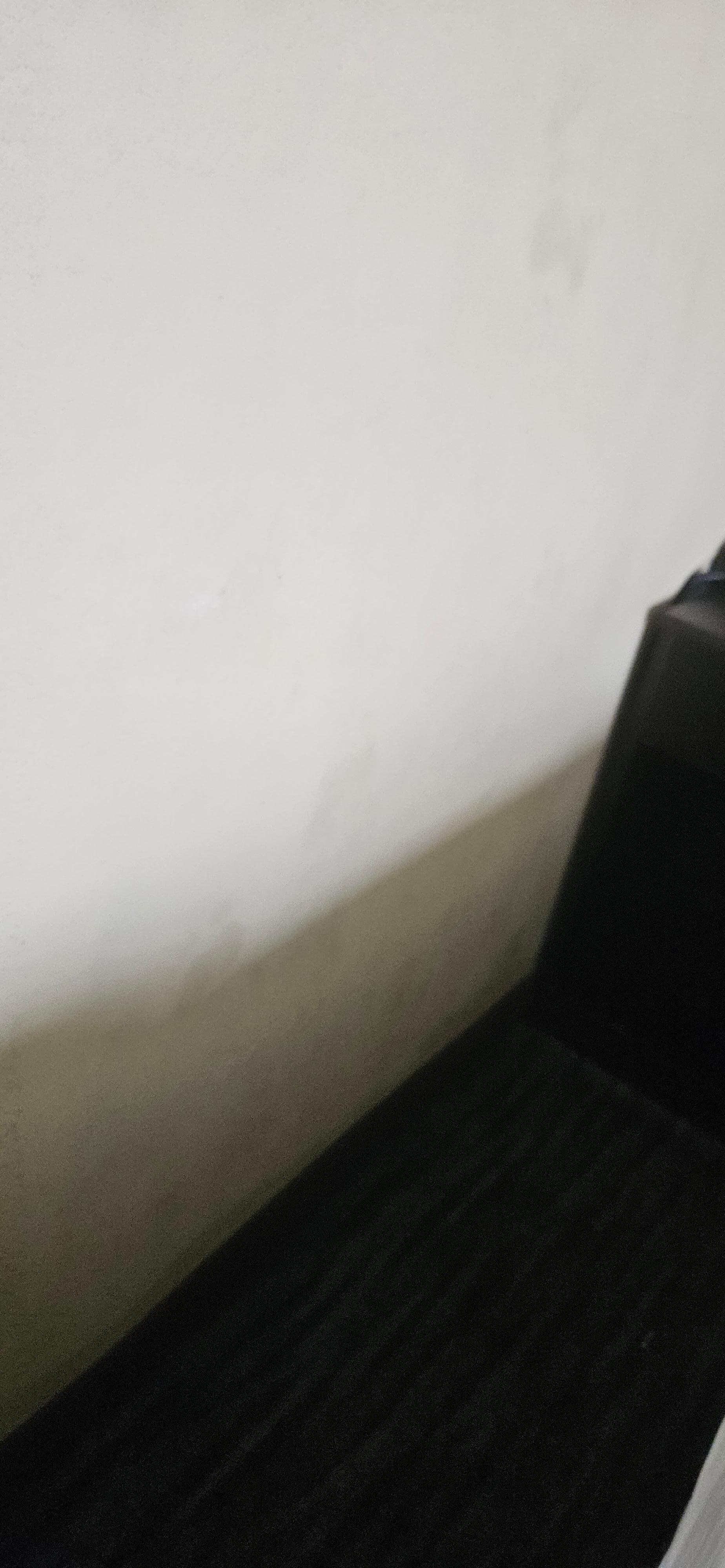Feet prints on wall