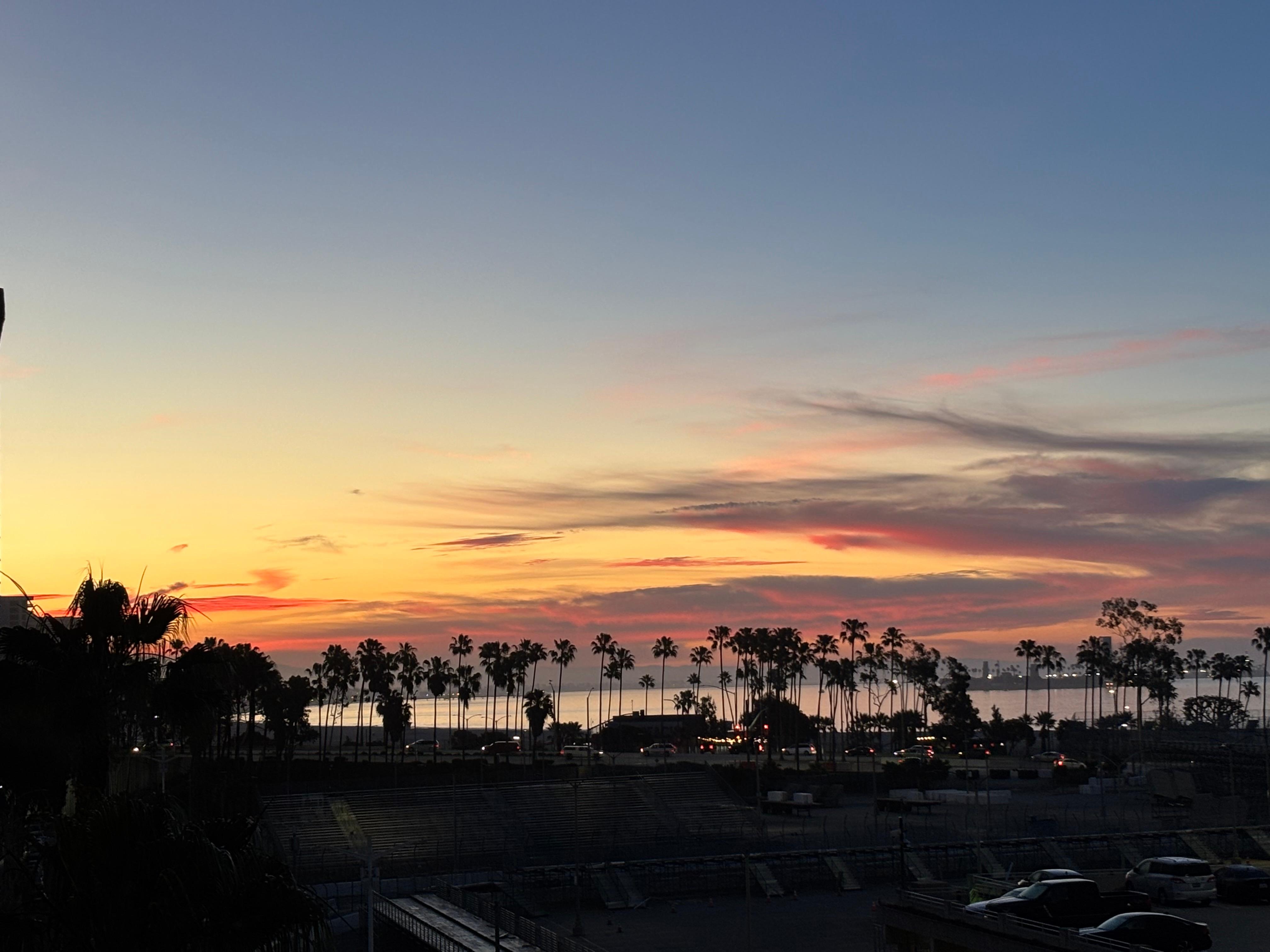 Sunrise view from our balcony!
