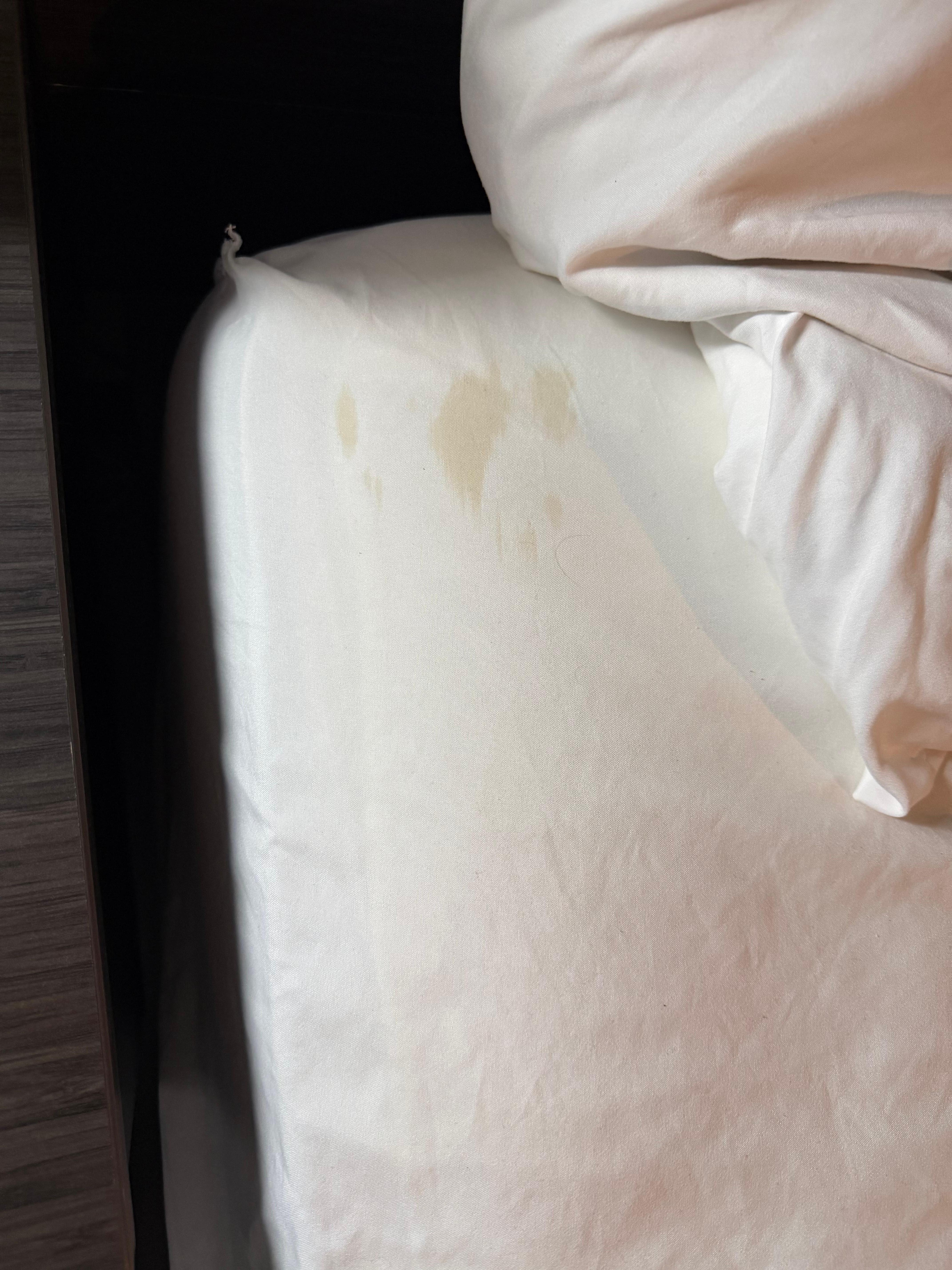 Sheets that were on a clean bed